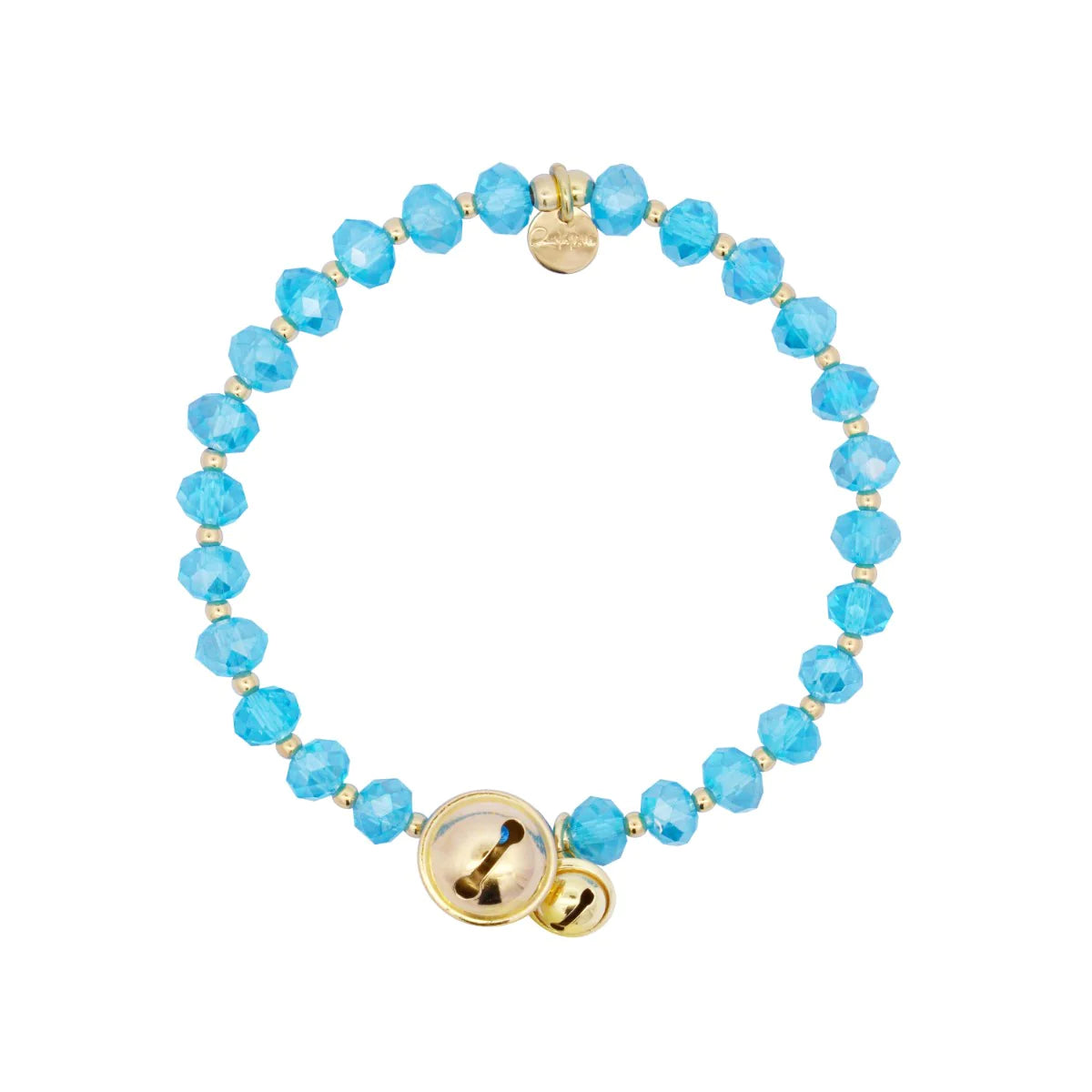Bracciale elastico campanelli turchese - Crystal Rainbow