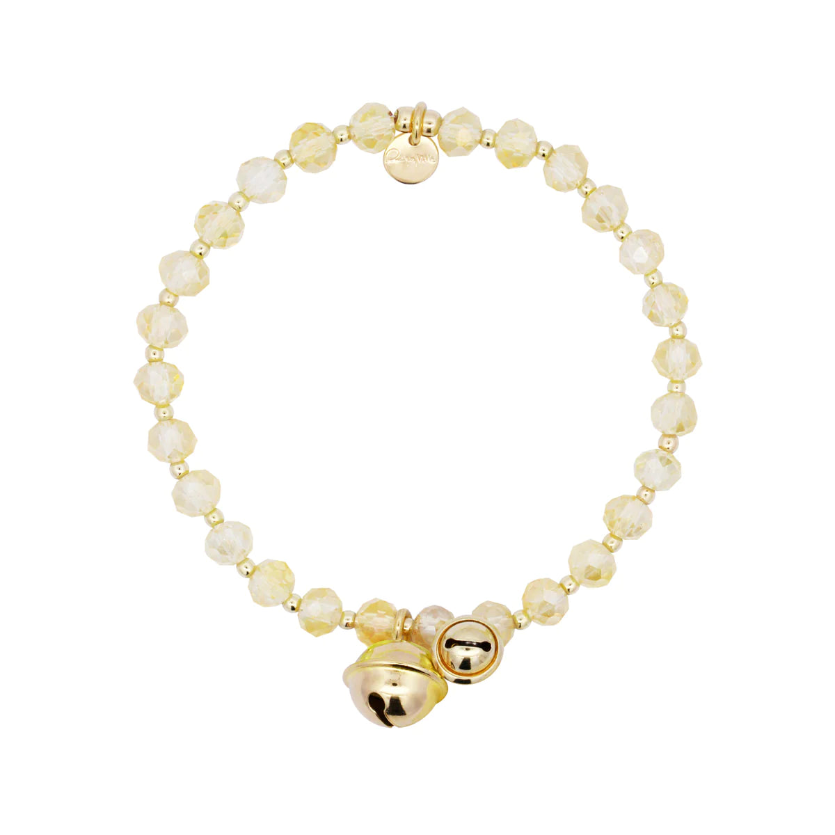 Bracciale elastico campanelli giallo - Crystal Rainbow