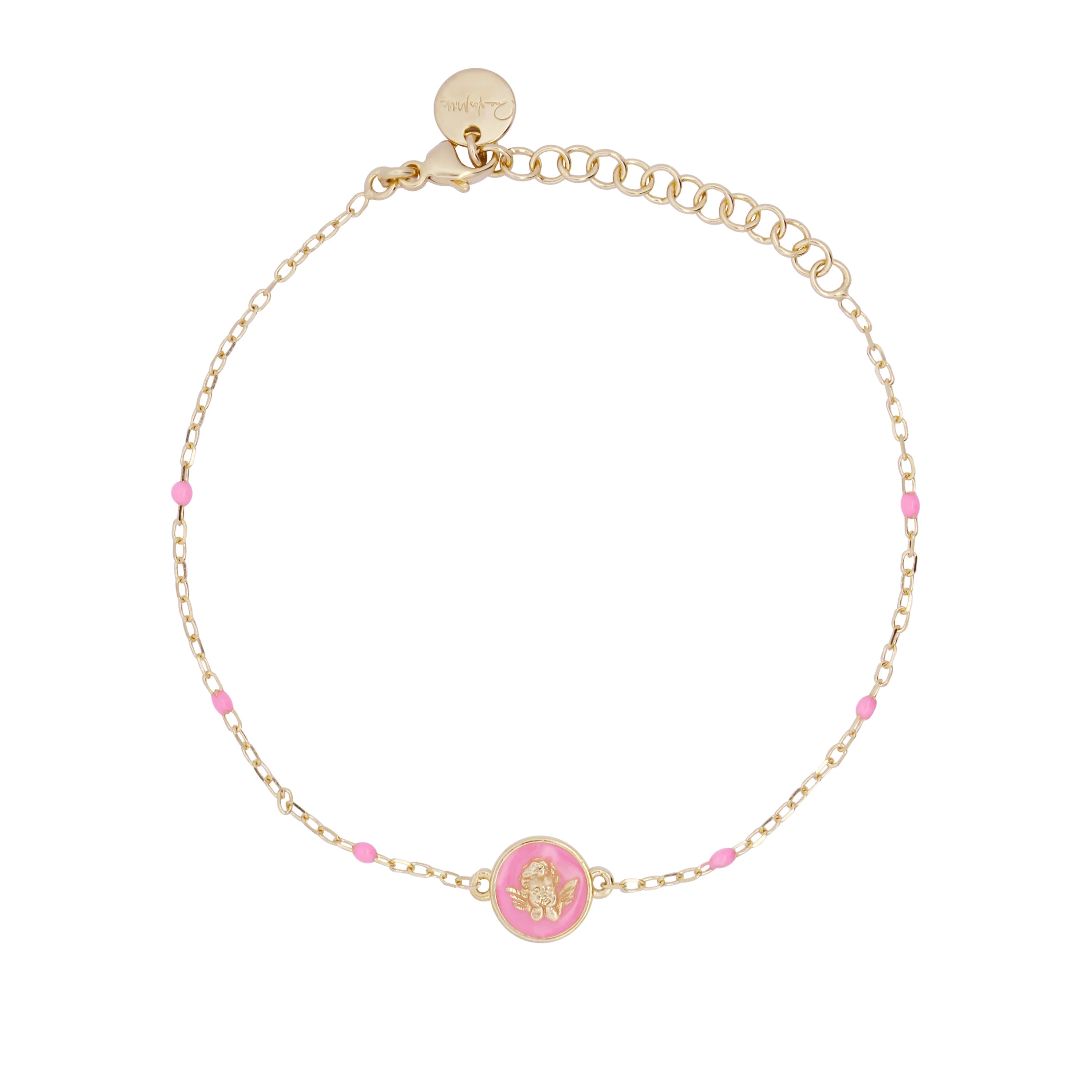 Braccialetto Angioletto Smalto Rosa Adulto - Io&Ro