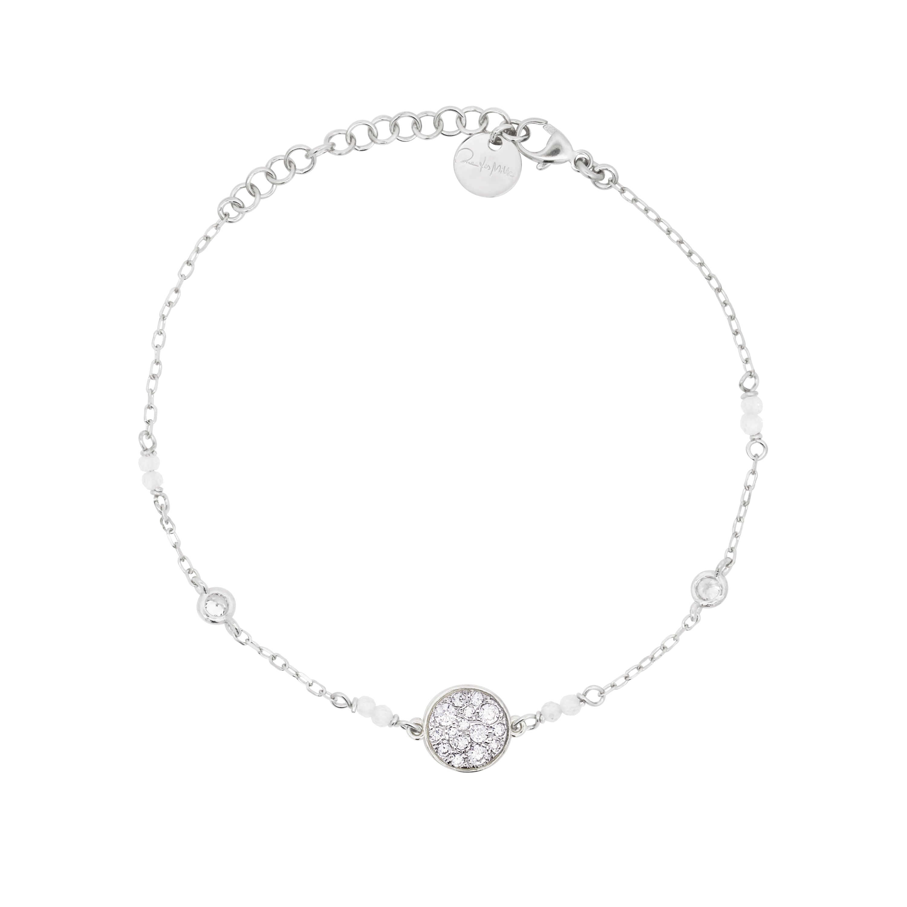 Bracciale Catena Castoni Cerchio Small Pavè - Stardust Ten