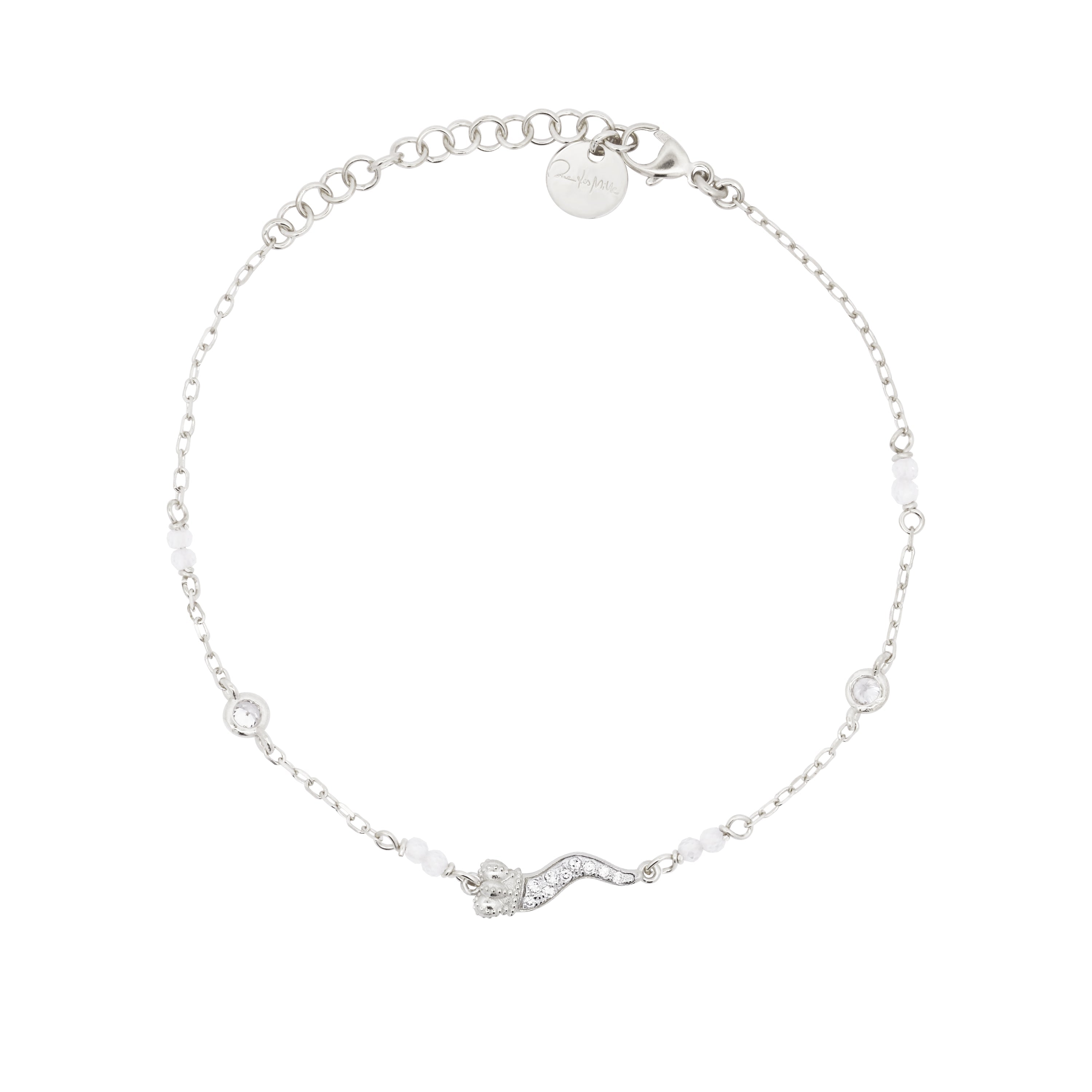 Bracciale Catena Castoni Corno Small Pavè - Stardust Ten