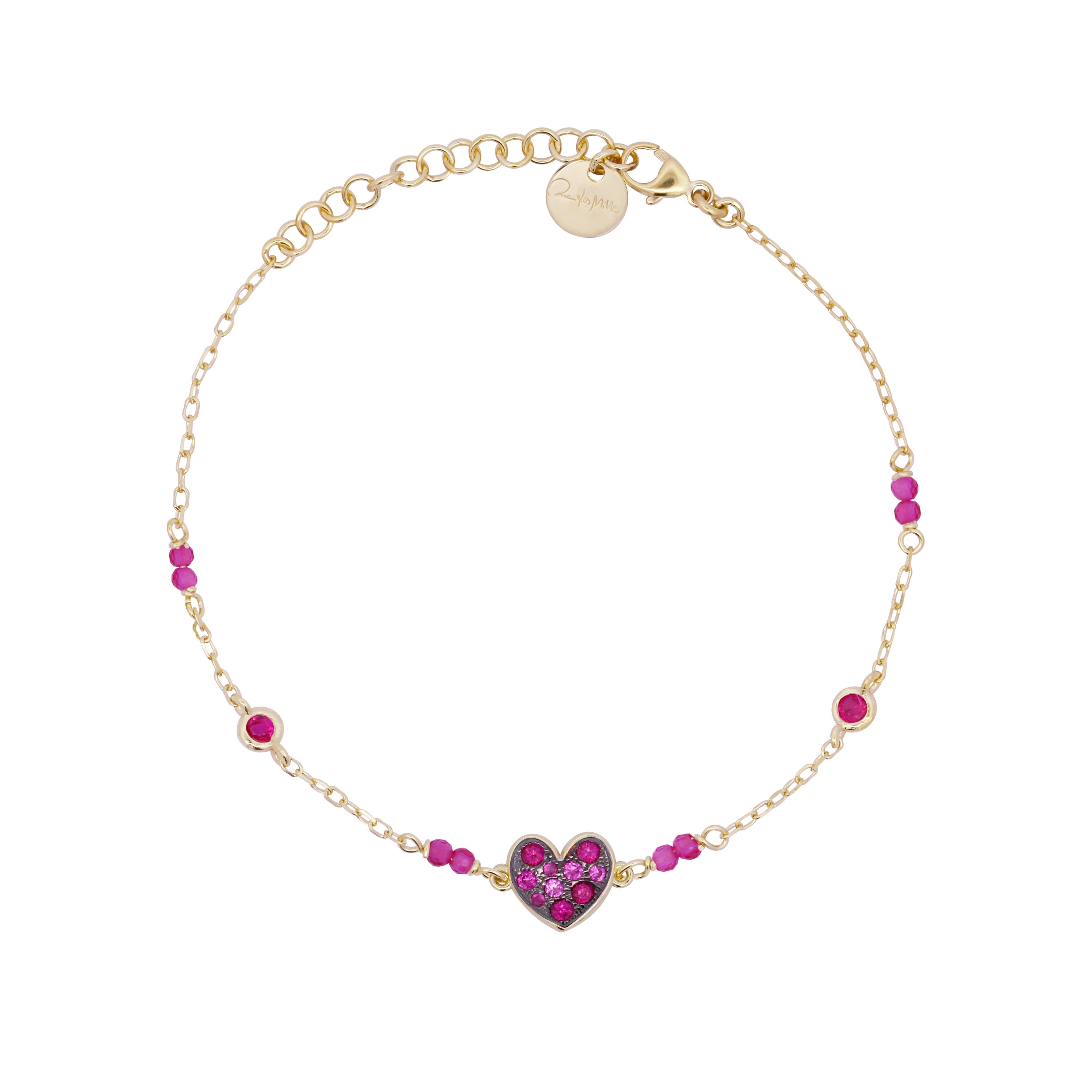 Bracciale Catena Castoni Colorati Pavè - Stardust Ten