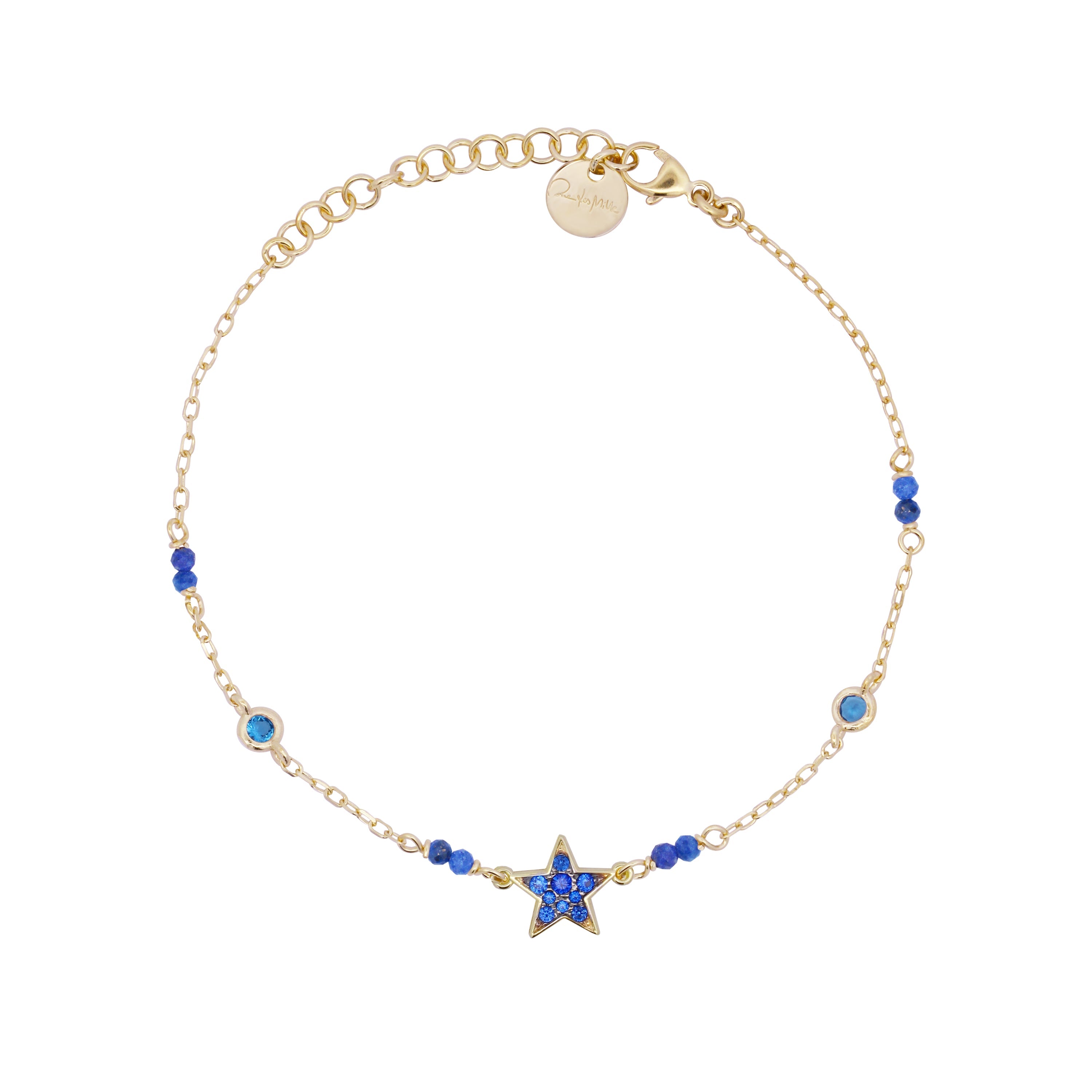 Bracciale Catena Castoni Colorati Pavè - Stardust Ten