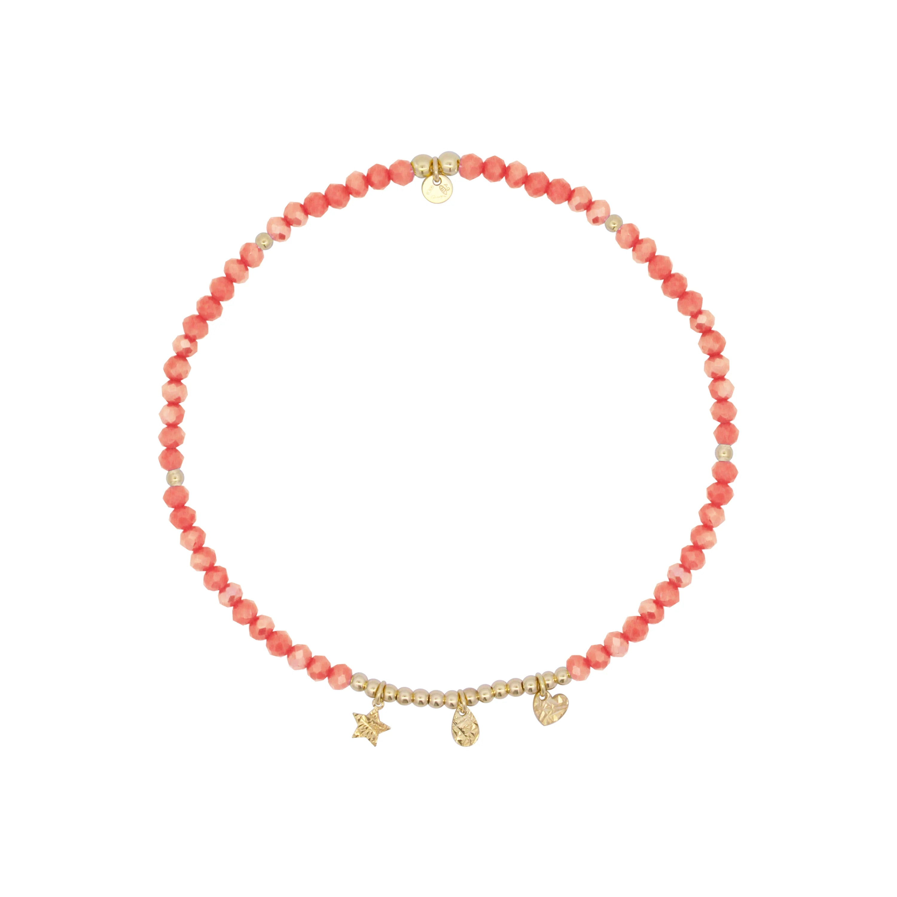 Cavigliera Elastica corallo - Anklets Mania