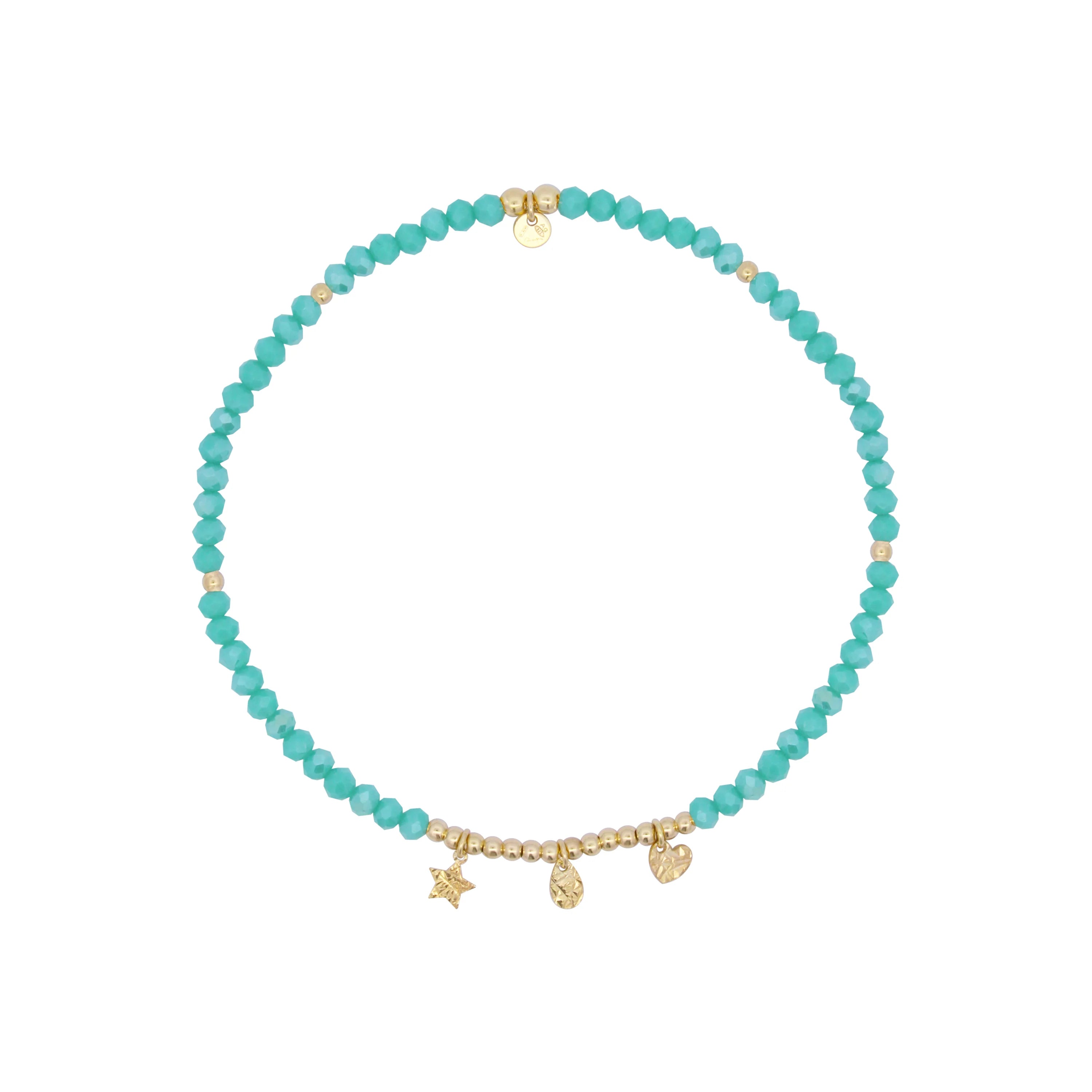 Cavigliera Elastica verde acqua - Anklets Mania