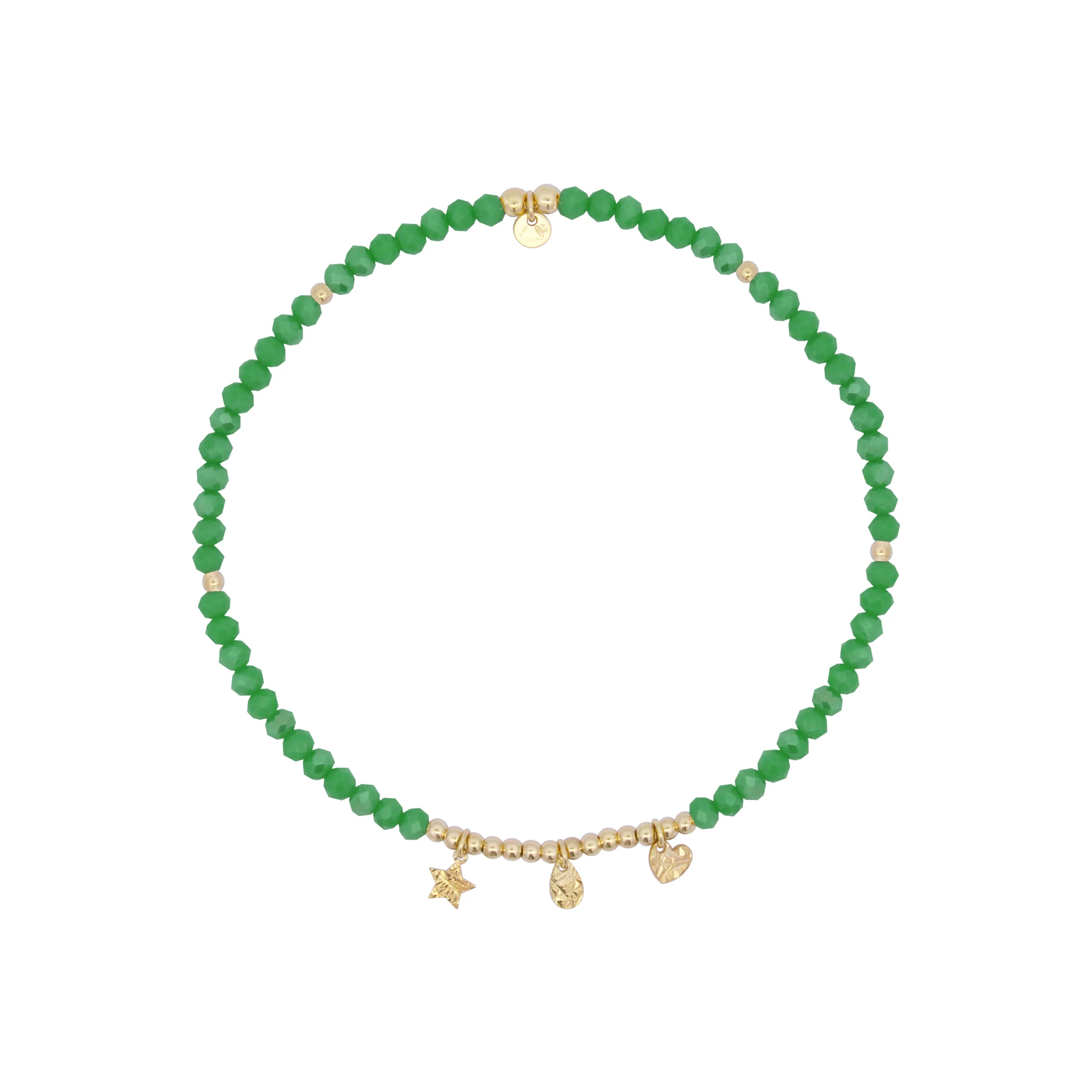 Cavigliera Elastica verde - Anklets Mania