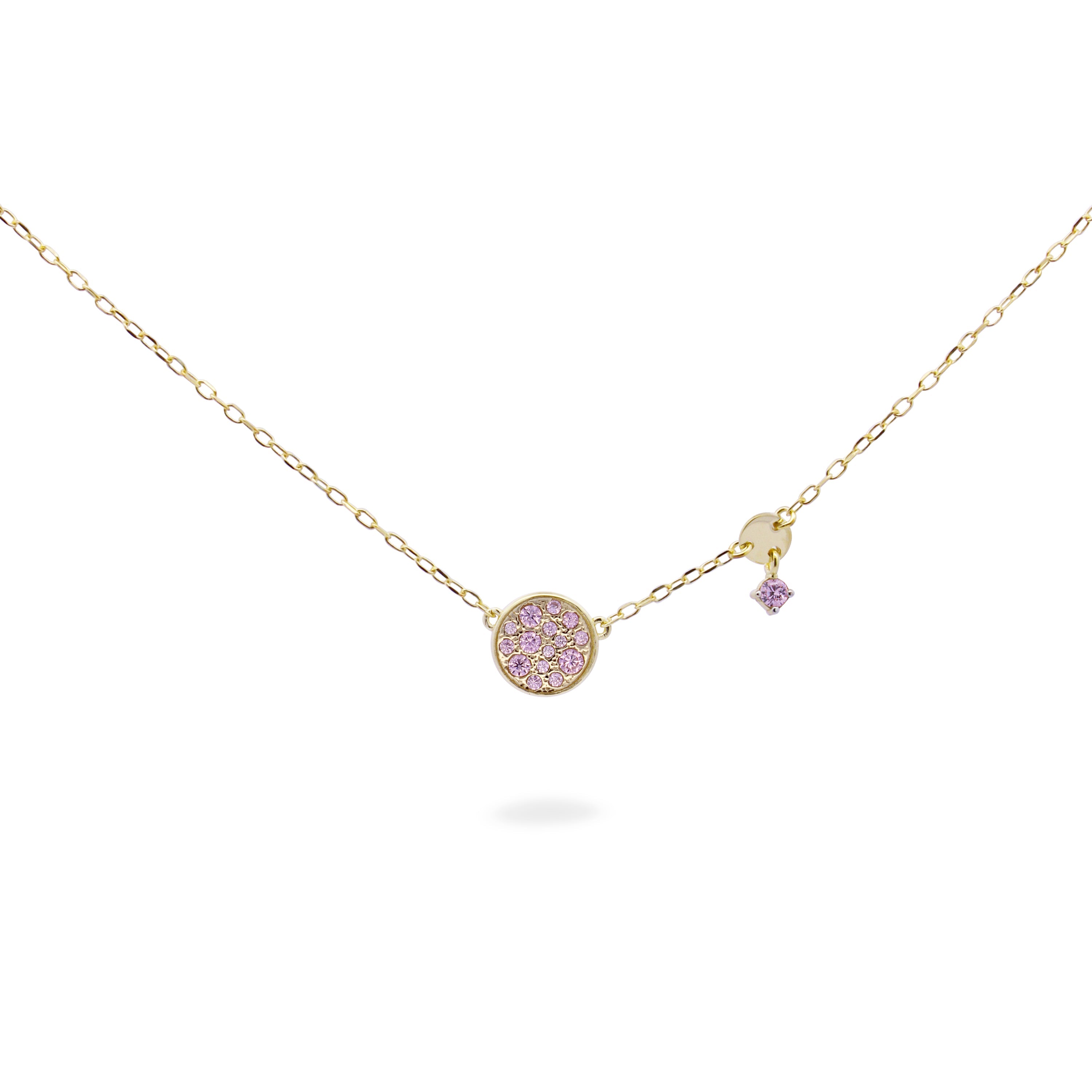 Girocollo Pavè Rosa e Mini Castone - Stardust Ten