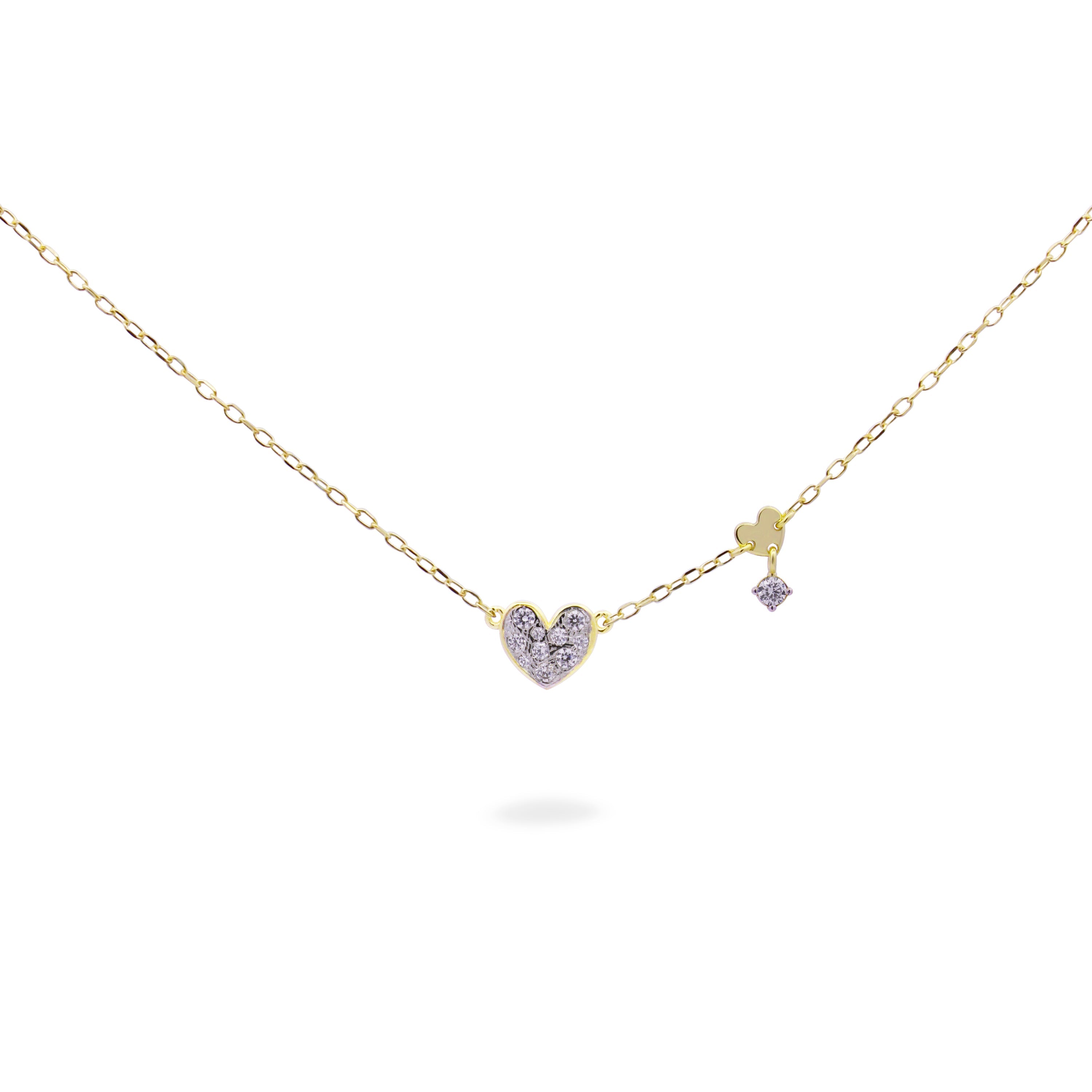 Girocollo Cuore Pavè E Mini Castone - Stardust Ten