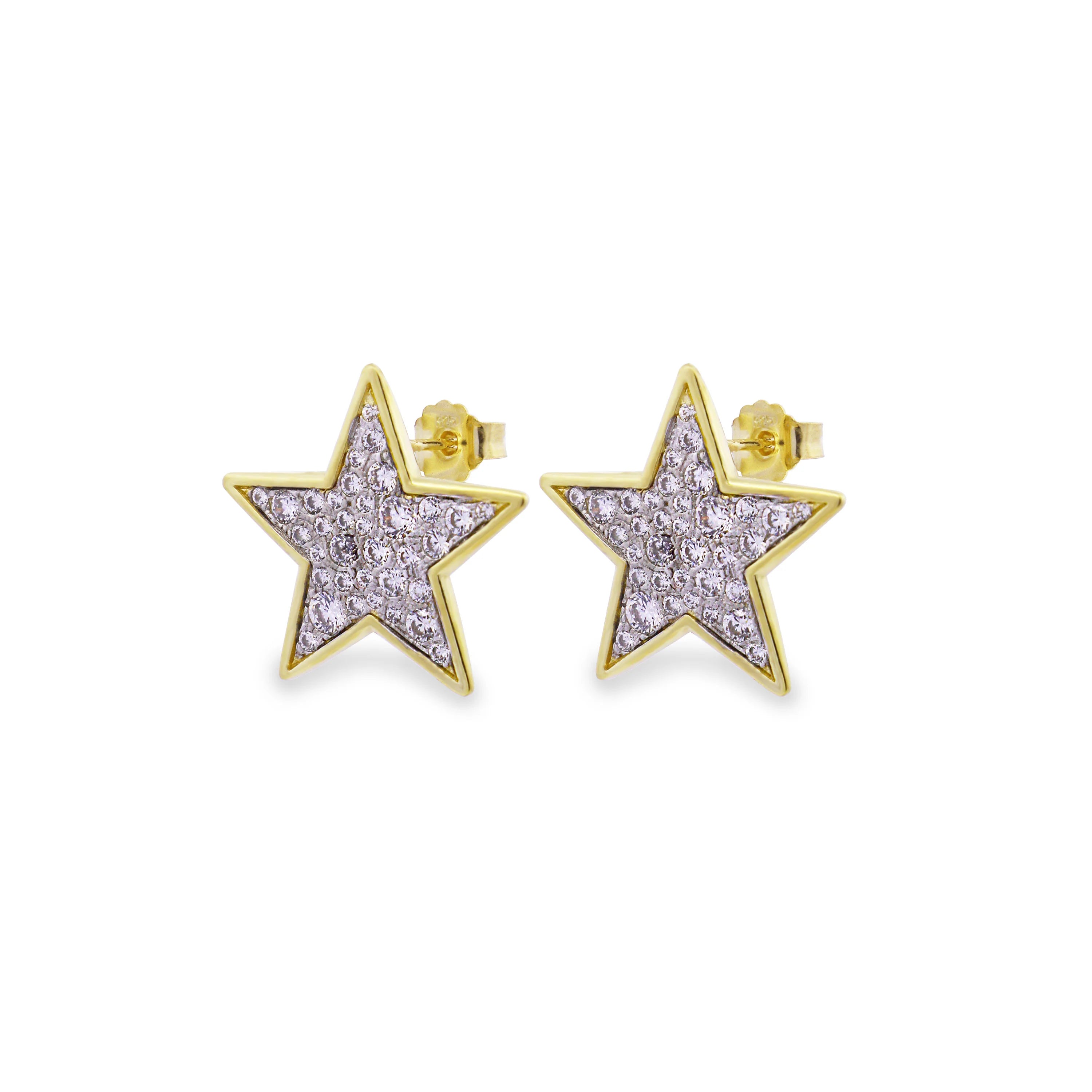 Orecchini Lobo Stella Pavè Oversized - Stardust Ten