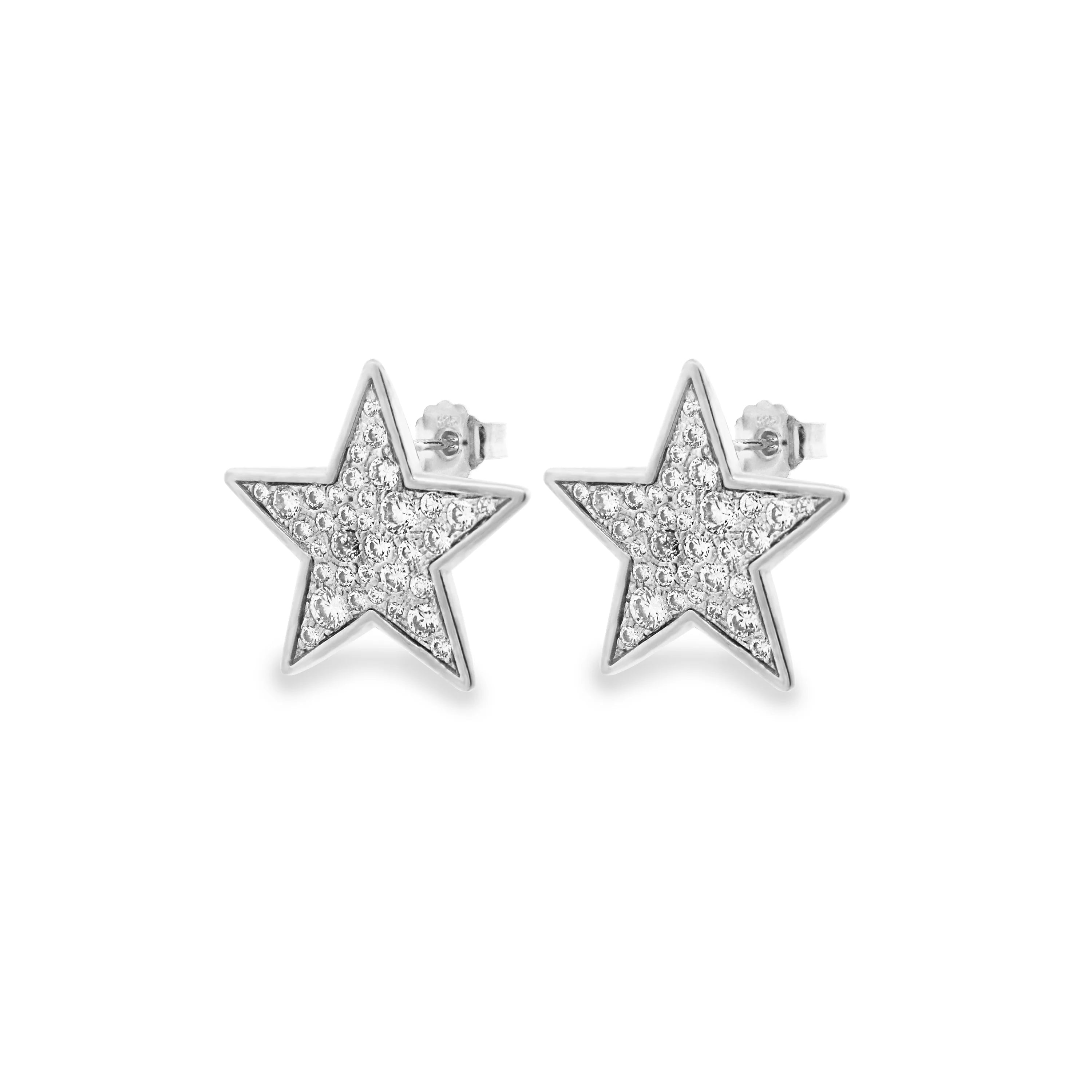 Orecchini Lobo Stella Pavè Oversized - Stardust Ten