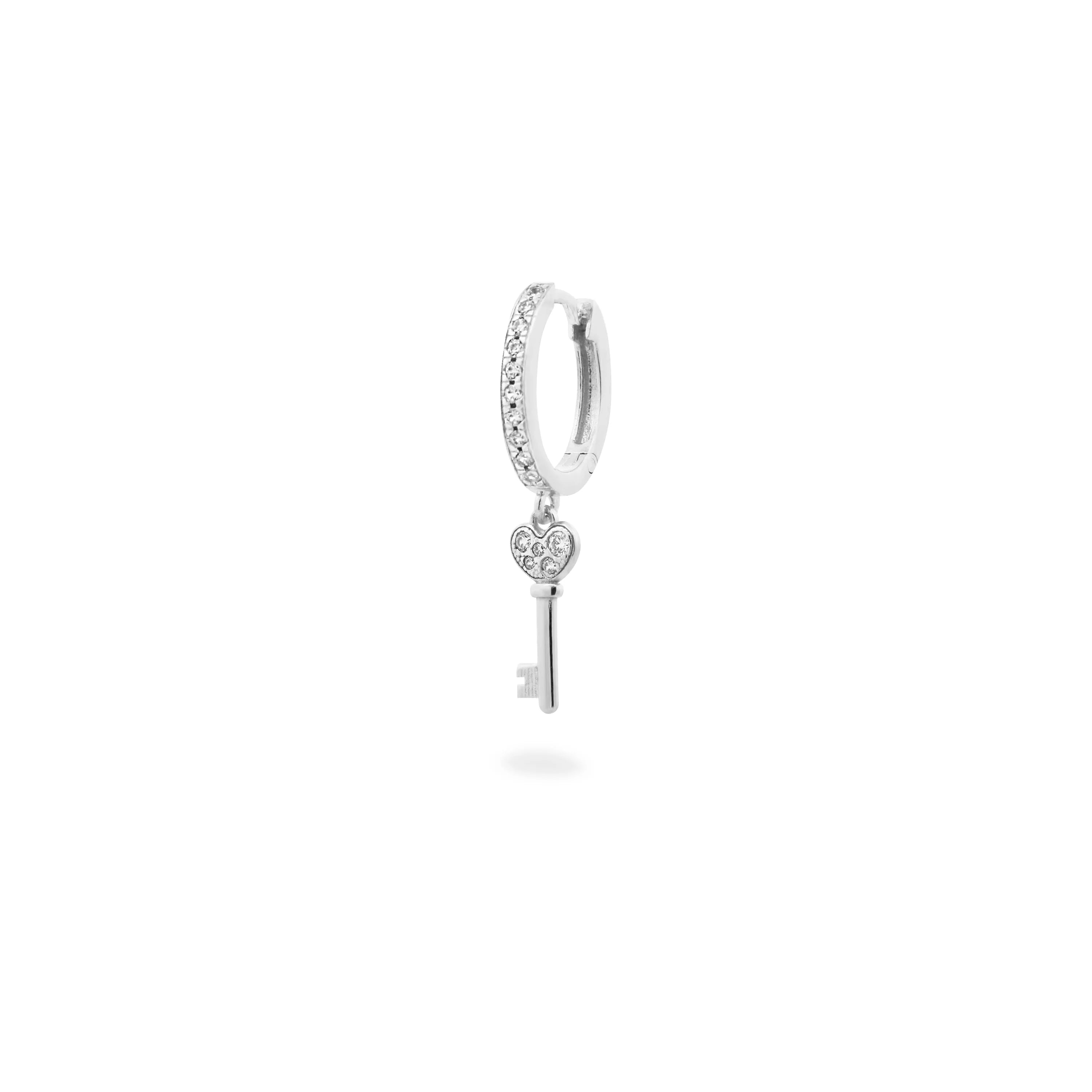Mono-orecchino Hoop Pavè Chiave - Stardust Ten