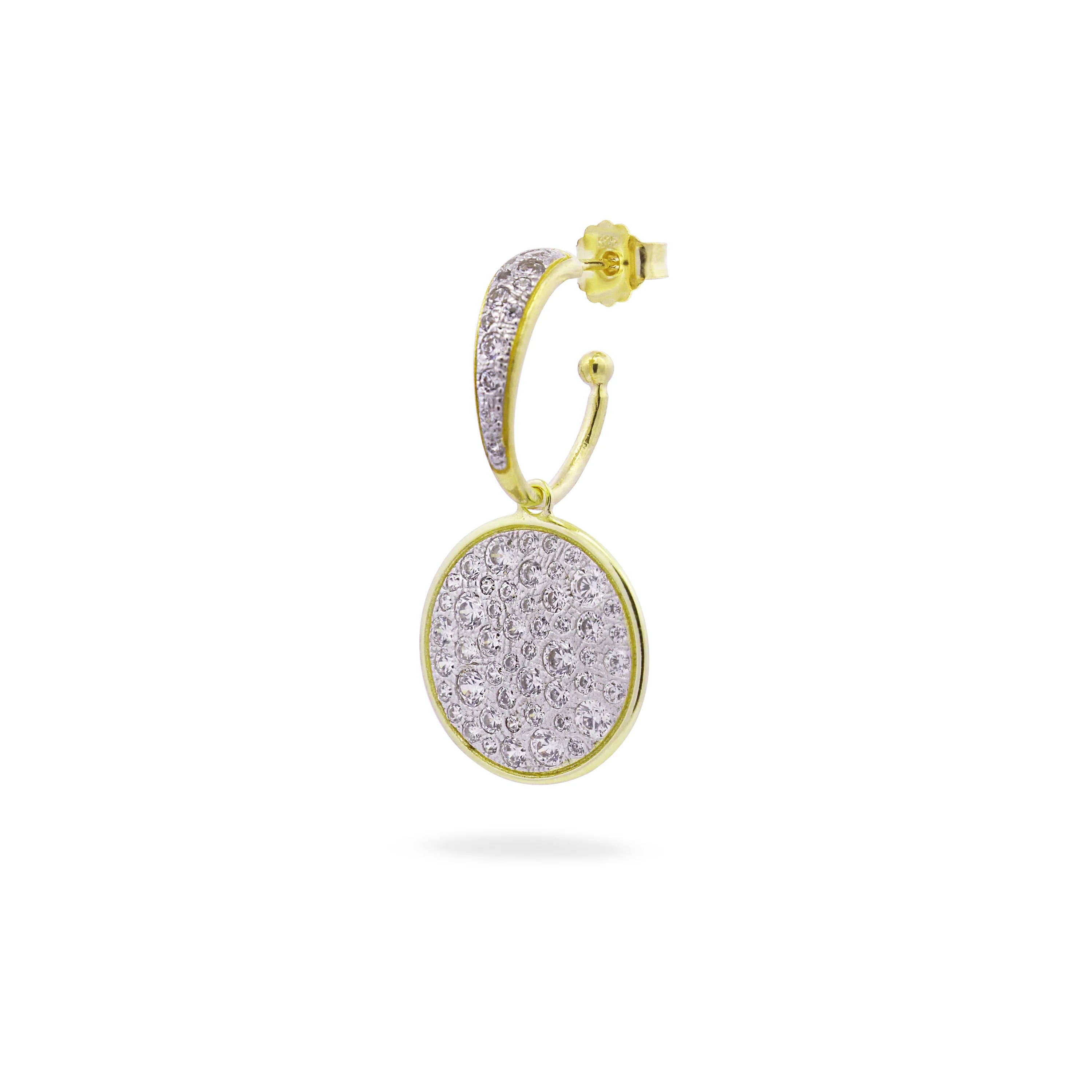 Mono-orecchino Hoop Pavè Cerchio - Stardust Ten