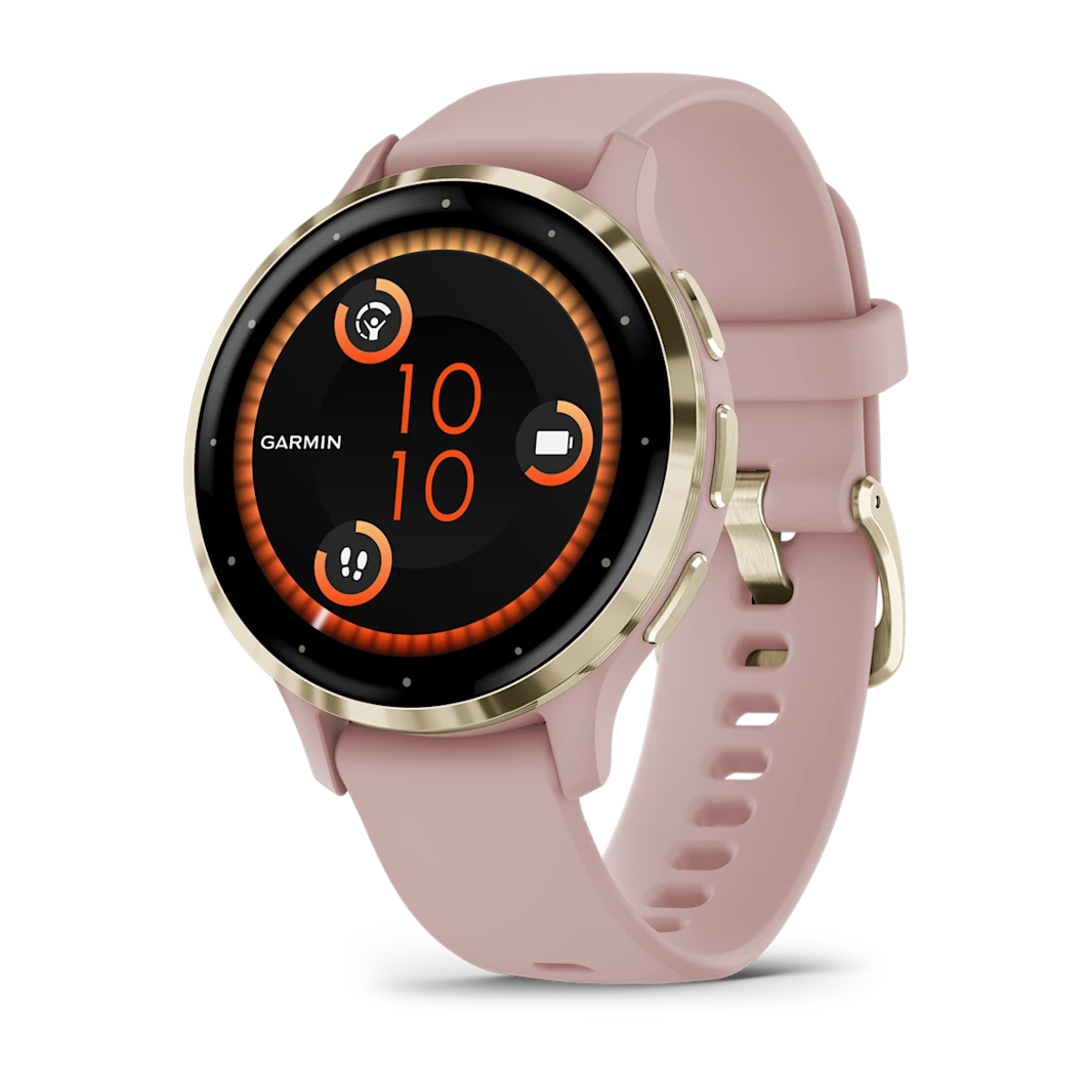 Venu® 3S - Dust Rose & Soft Gold con cinturino in silicone
