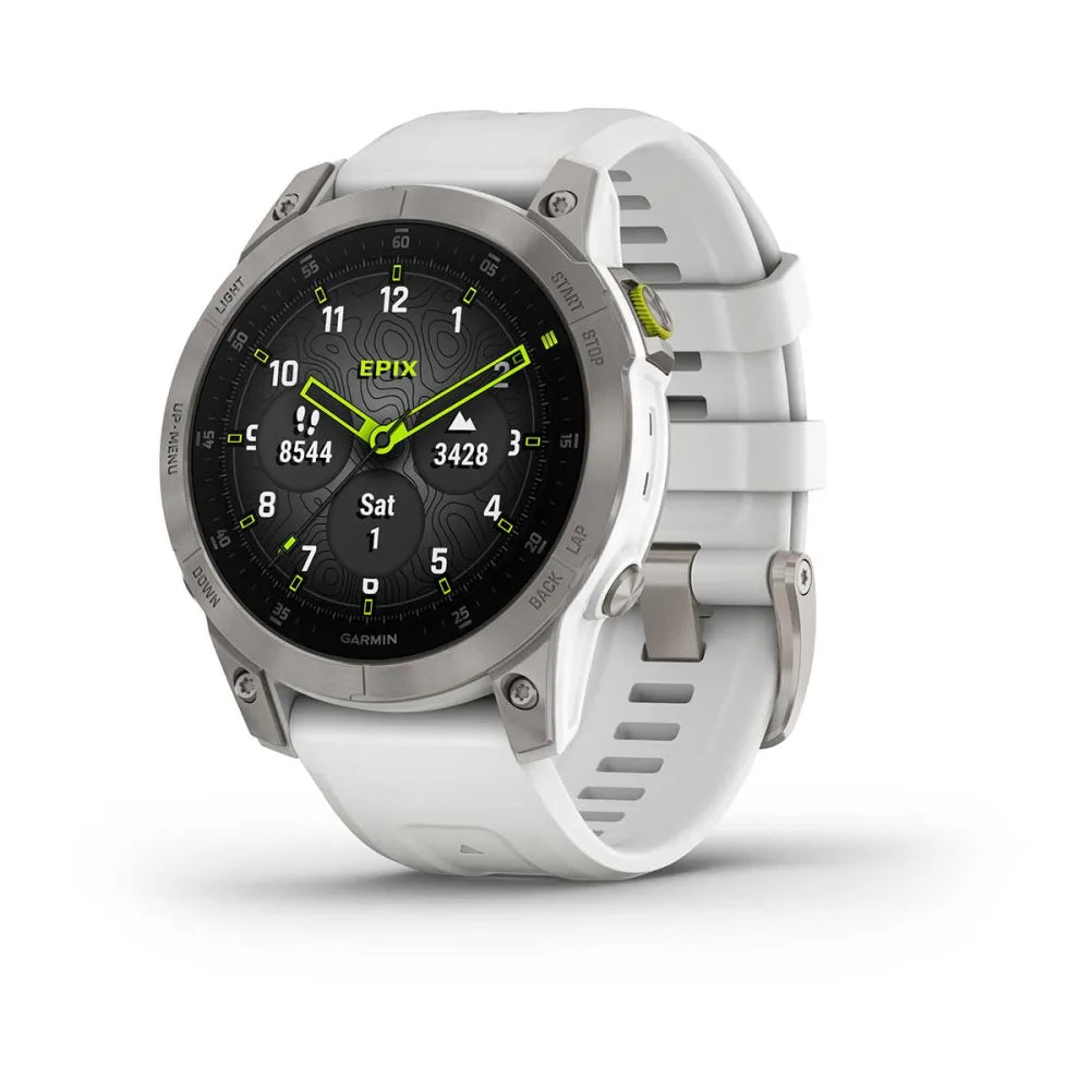 epix™ (Gen 2) - Sapphire Edition - 47 mm - Titanium con cinturino White