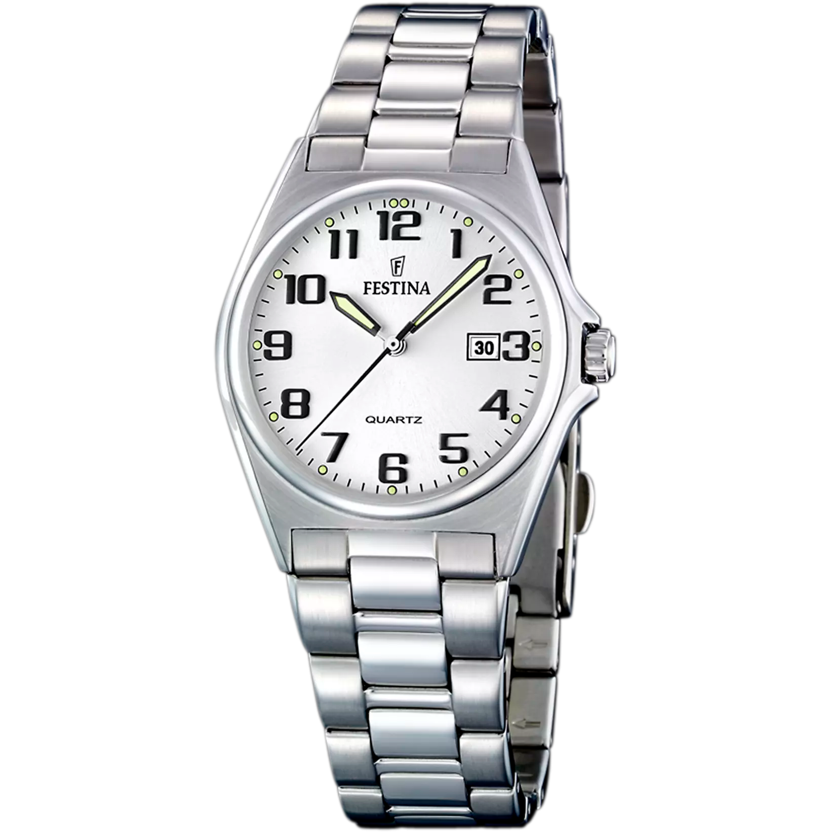 Orologio Festina Classics F16375/9 Argento con Cinturino in Acciaio, Donna