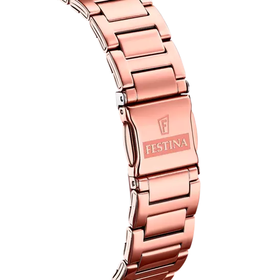 Orologio Festina Boyfriend F16721/2 con Cinturino in Acciaio Rosa, Donna