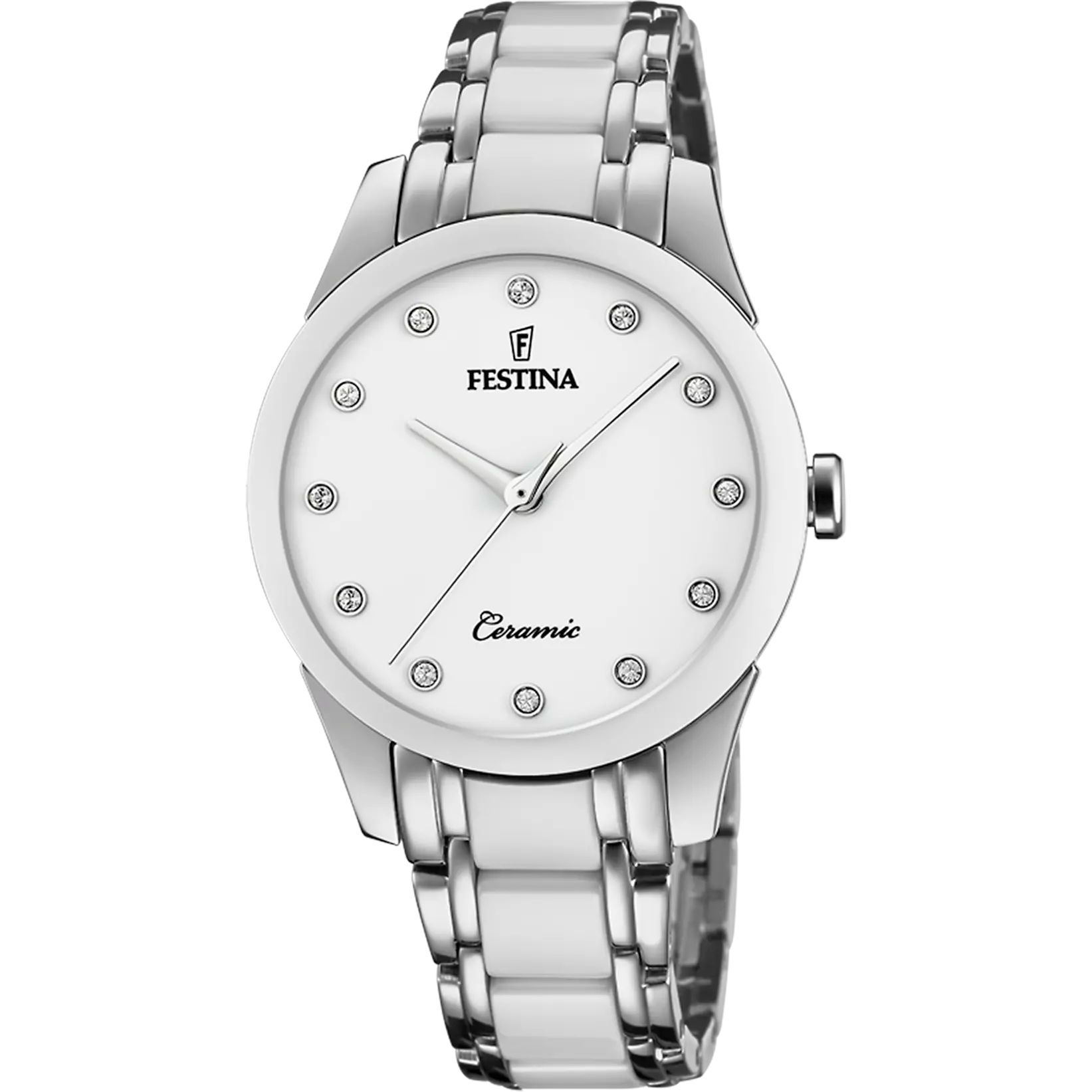 Orologio Festina Ceramic F20499/1 Bianco con Cinturino in Acciaio, Donna