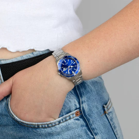 Orologio Festina Collezione Boyfriend F20503/3 Blu con Cinturino in Acciaio, Donna