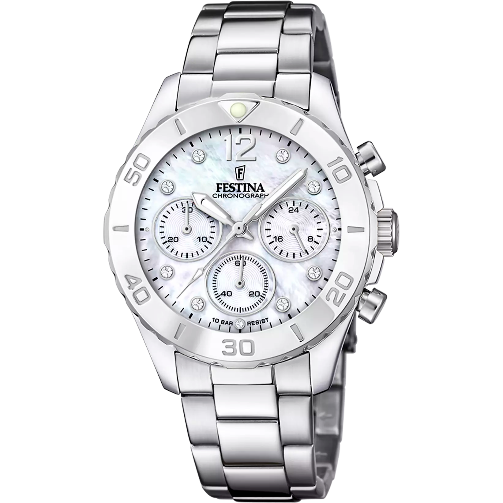 Orologio Festina F20603/1 Madreperla Cinturino in Acciaio, Donna