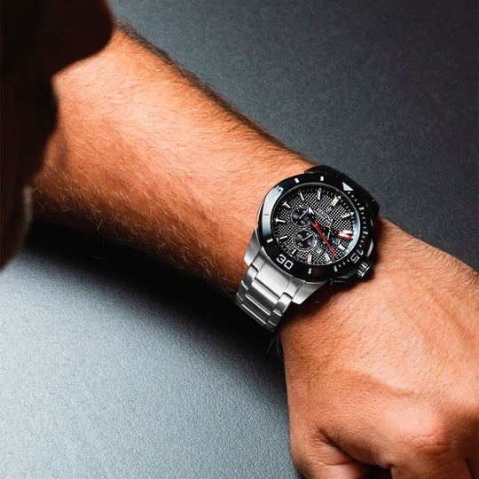 Orologio Festina Chrono Bike F20641/4 Nero Cinturino in Acciaio Inossidabile 316l, Uomo