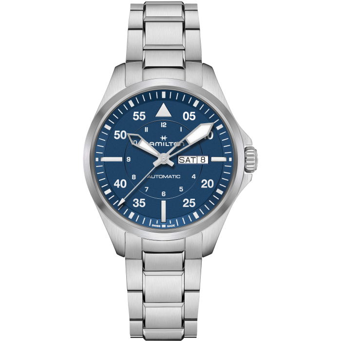 Khaki Aviation Pilot Day Date Auto - H64635140