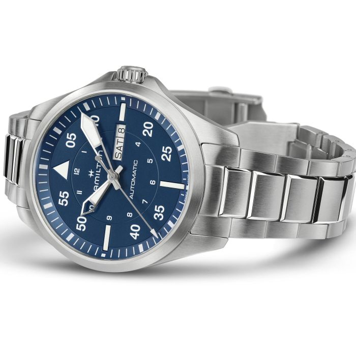 Khaki Aviation Pilot Day Date Auto - H64635140