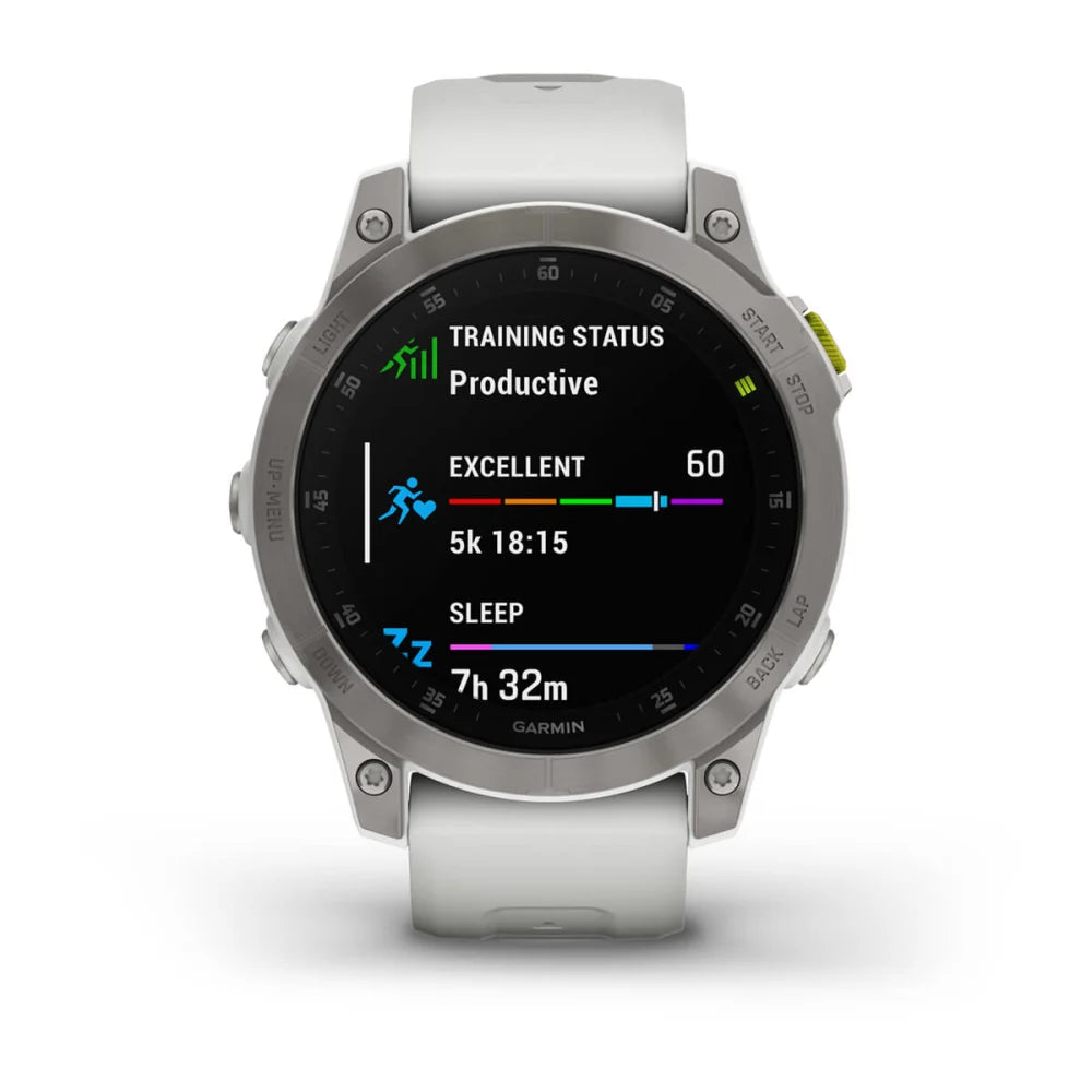 epix™ (Gen 2) - Sapphire Edition - 47 mm - Titanium con cinturino White
