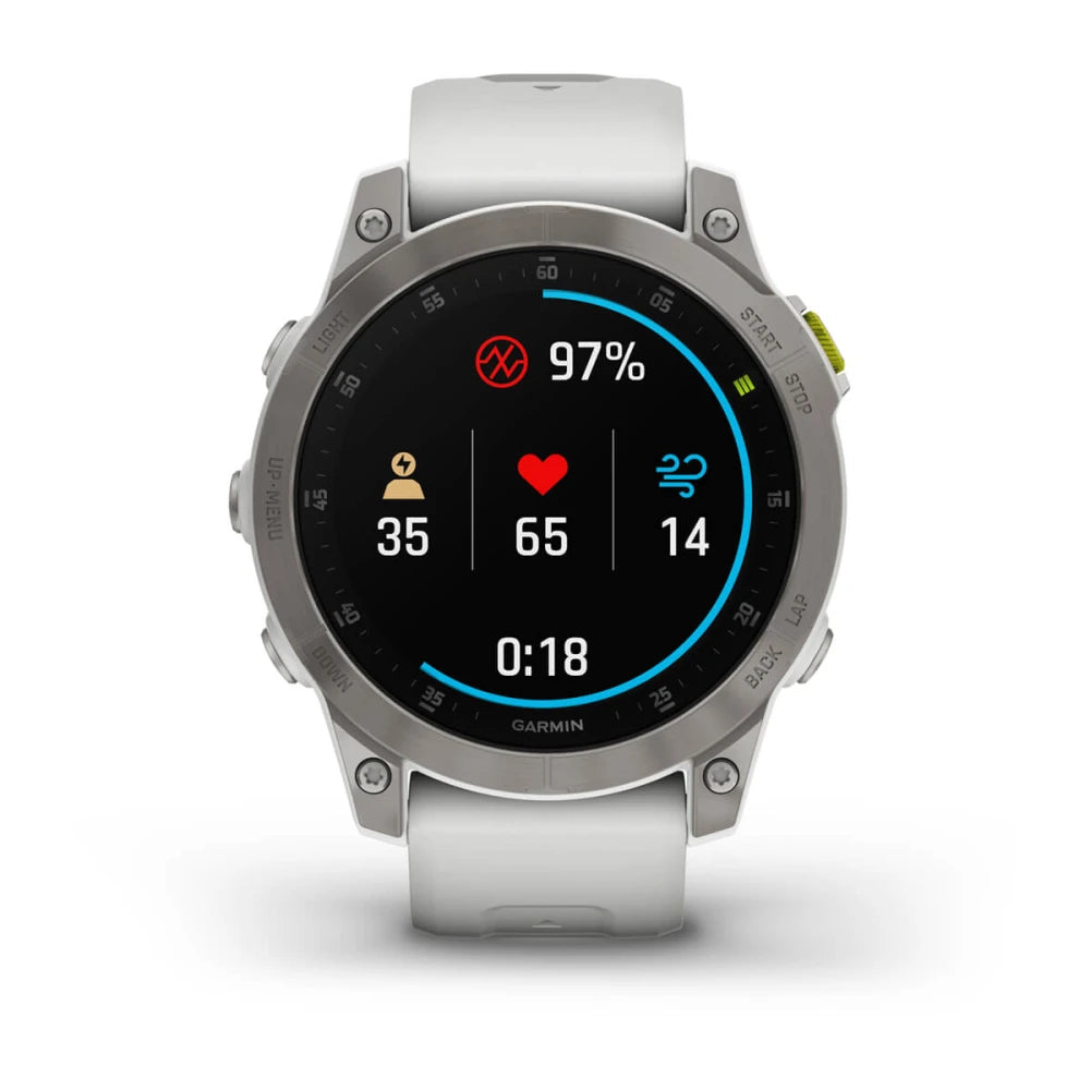 epix™ (Gen 2) - Sapphire Edition - 47 mm - Titanium con cinturino White