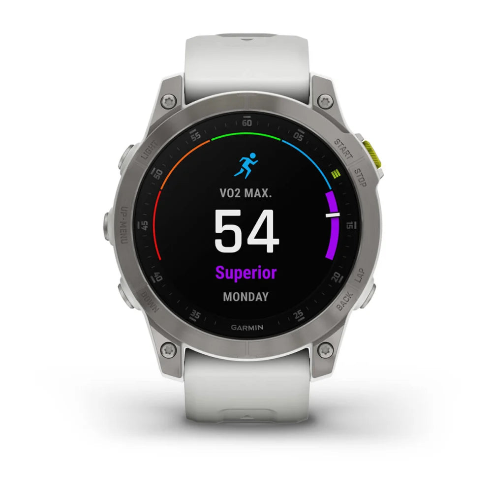 epix™ (Gen 2) - Sapphire Edition - 47 mm - Titanium con cinturino White