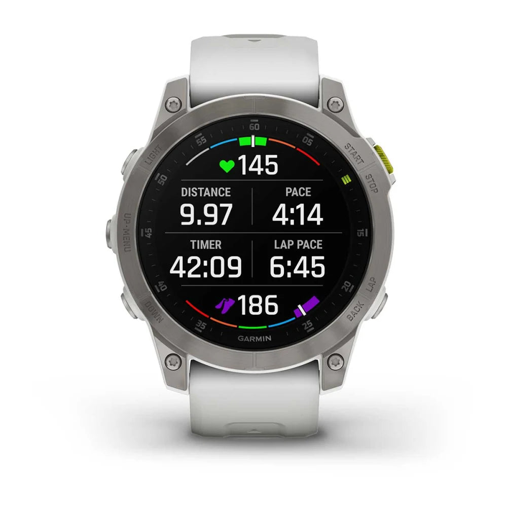 epix™ (Gen 2) - Sapphire Edition - 47 mm - Titanium con cinturino White