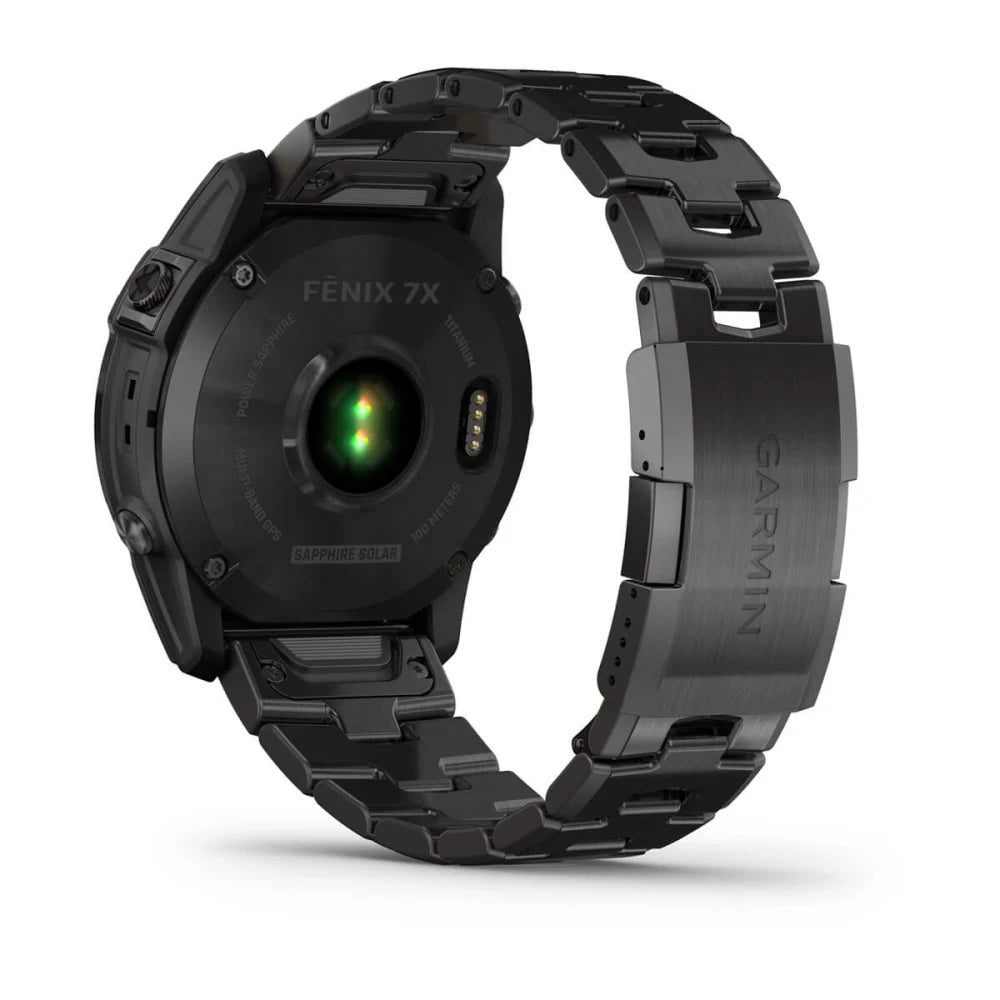 fēnix® 7X – Sapphire Solar Edition - 51mm - Titanium Carbon Grey DLC con bracciale Vented Titanium Carbon Grey DLC