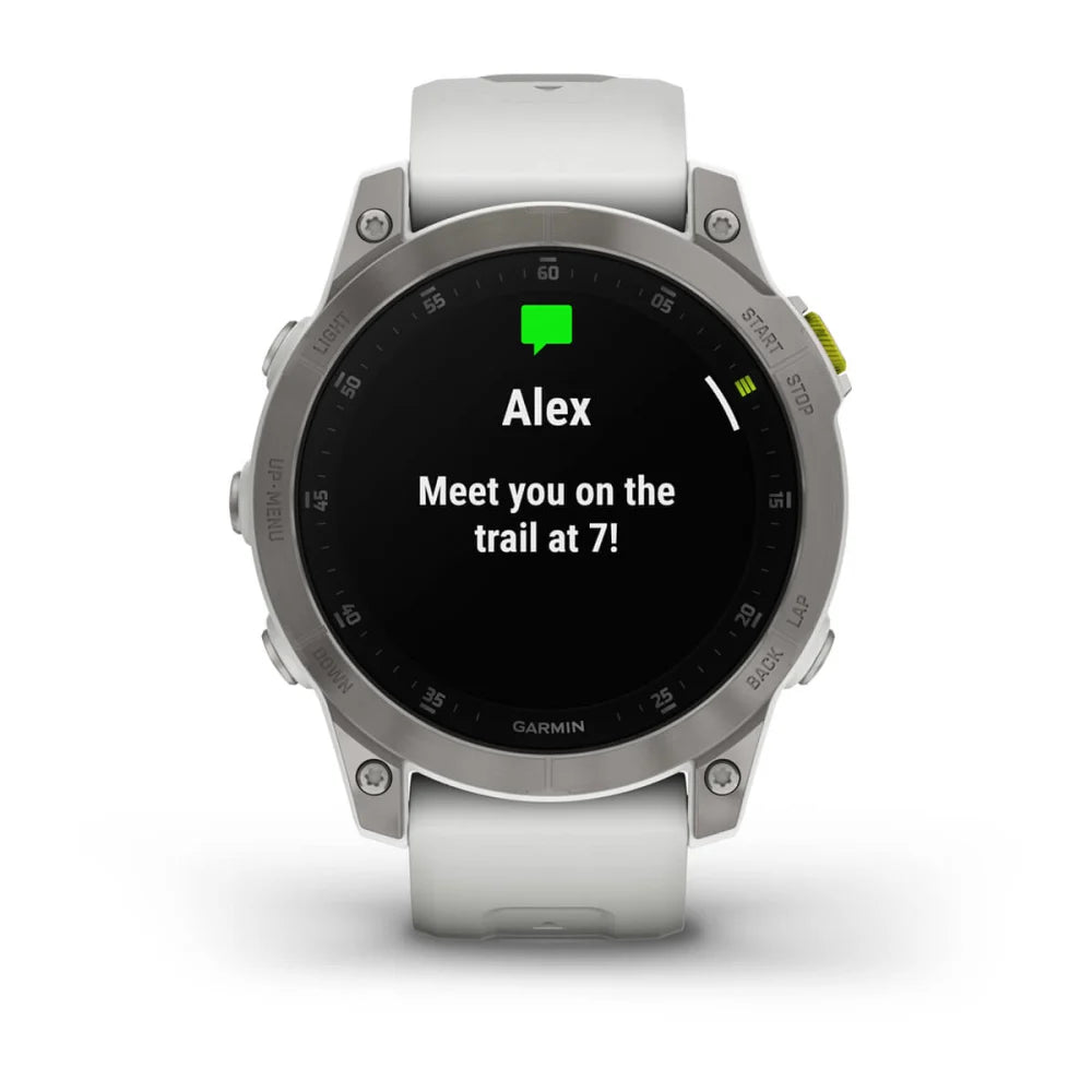 epix™ (Gen 2) - Sapphire Edition - 47 mm - Titanium con cinturino White