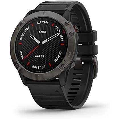 Garmin Fenix 6X Sapphire DLC Nero/Grigio, regular