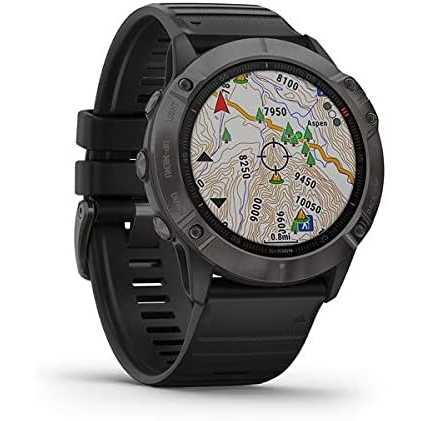 Garmin Fenix 6X Sapphire DLC Nero/Grigio, regular