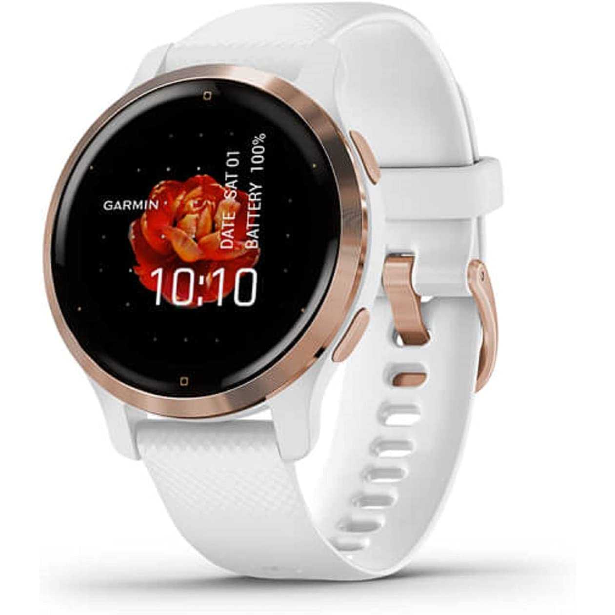 Garmin Venu 2S - Smartwatch per donna, Display AMOLED, 40mm, GPS, Cardio, SpO2, Workout HIIT, Garmin Coach, Garmin Pay, Musica (Rosegold & White) Rosegold & White 40 mm