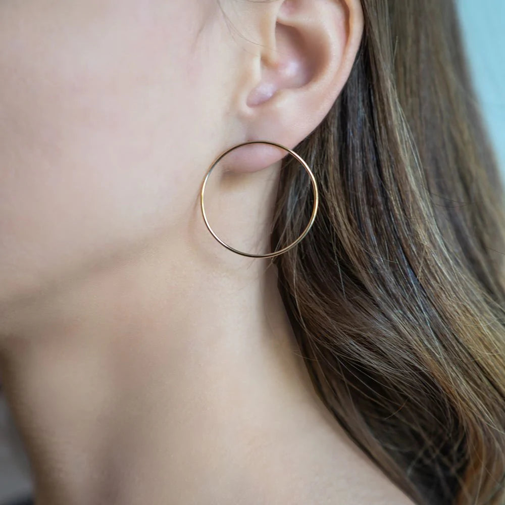 Middle Circle - Orecchino in Oro Rosa 18 KT