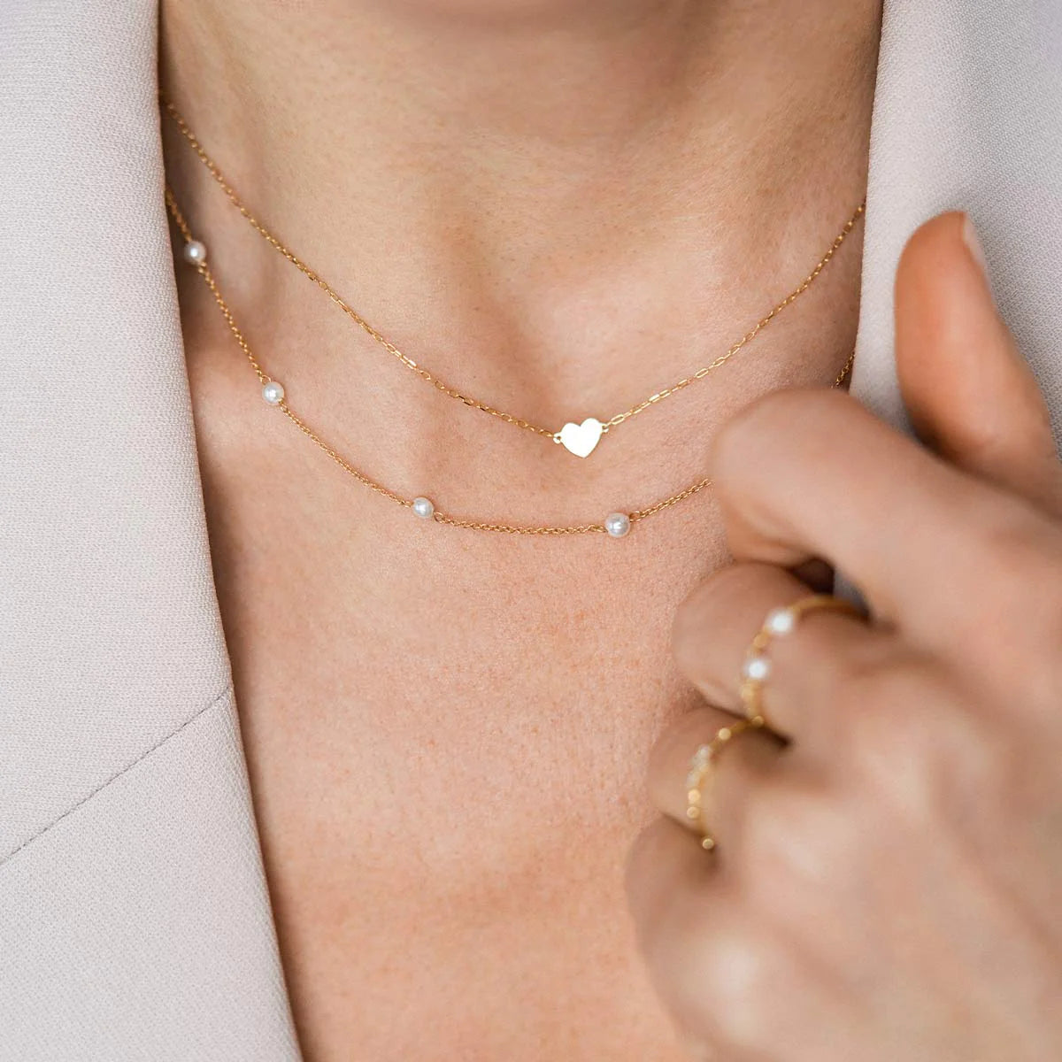 Girocollo Cuore - Oro 18kt