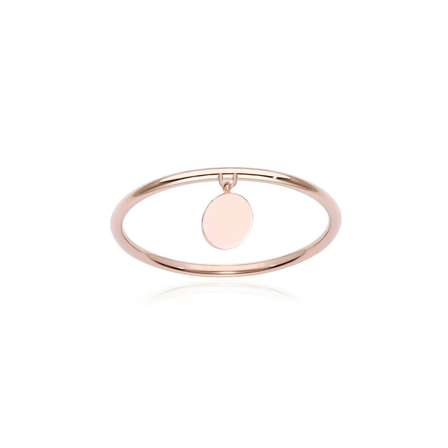 Paillette Charm - Anello in Oro Rosa 18 KT