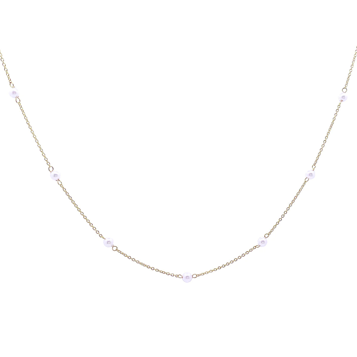 Girocollo Con Mini Perle - Oro 18kt