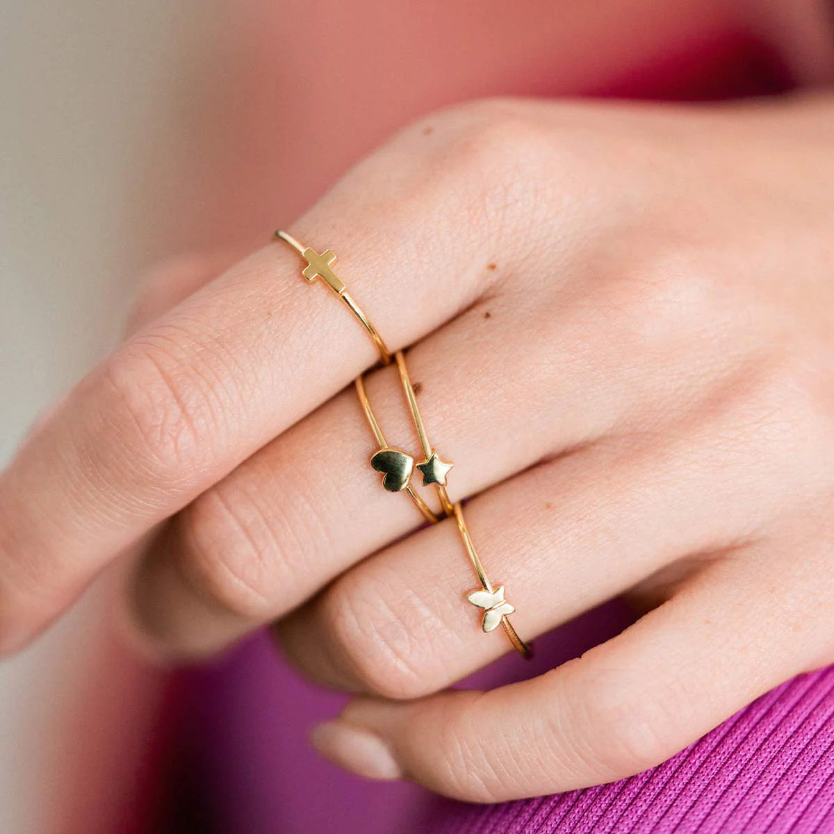 Anello Fedina Cuore - Oro 18kt