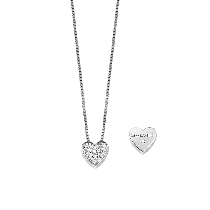 Collana in oro bianco con diamanti
