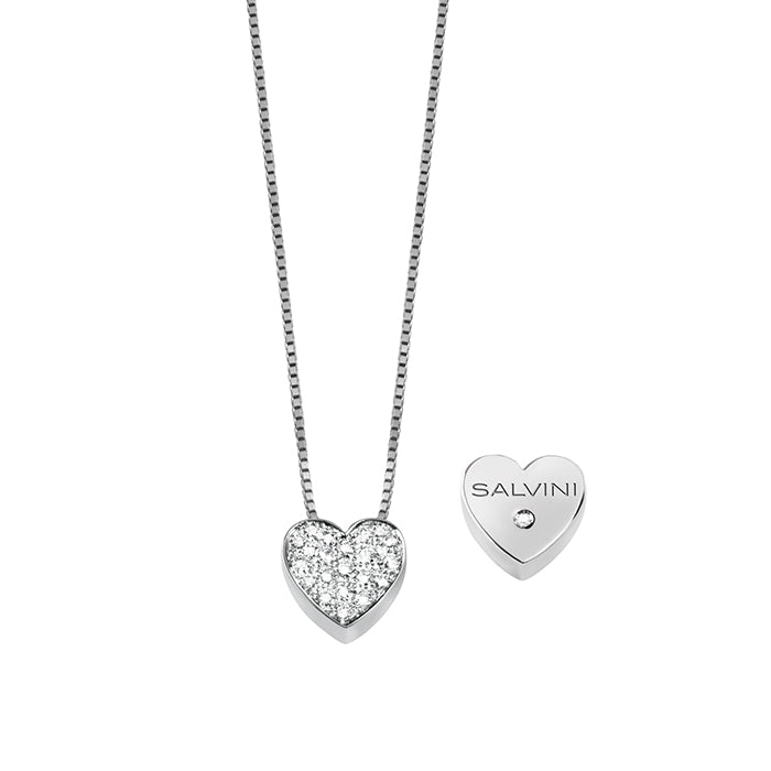 Collana in oro bianco con diamanti