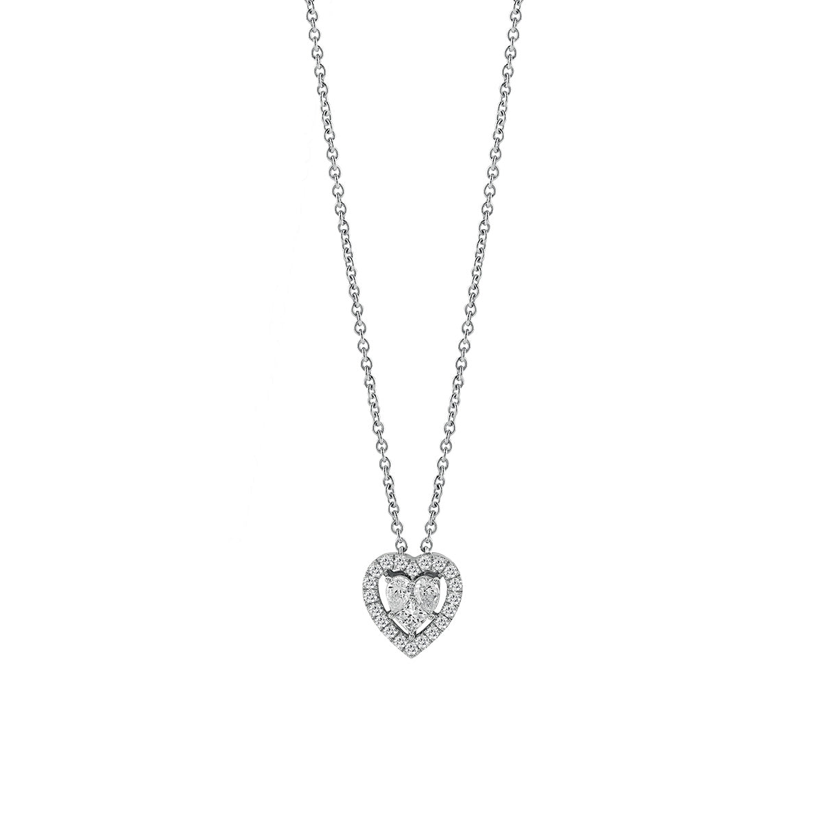 Collana in oro bianco con diamanti