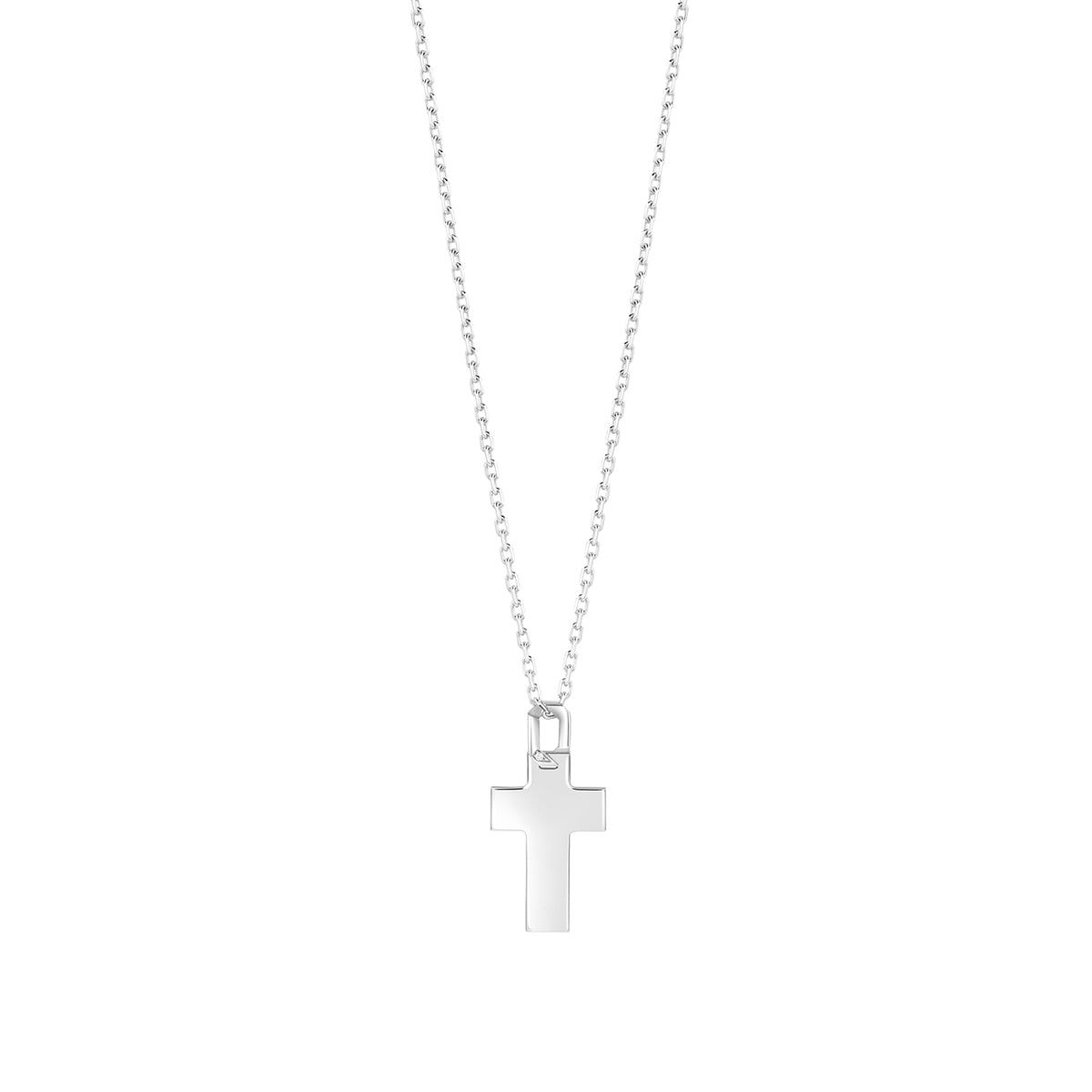 Collana in argento con diamante
