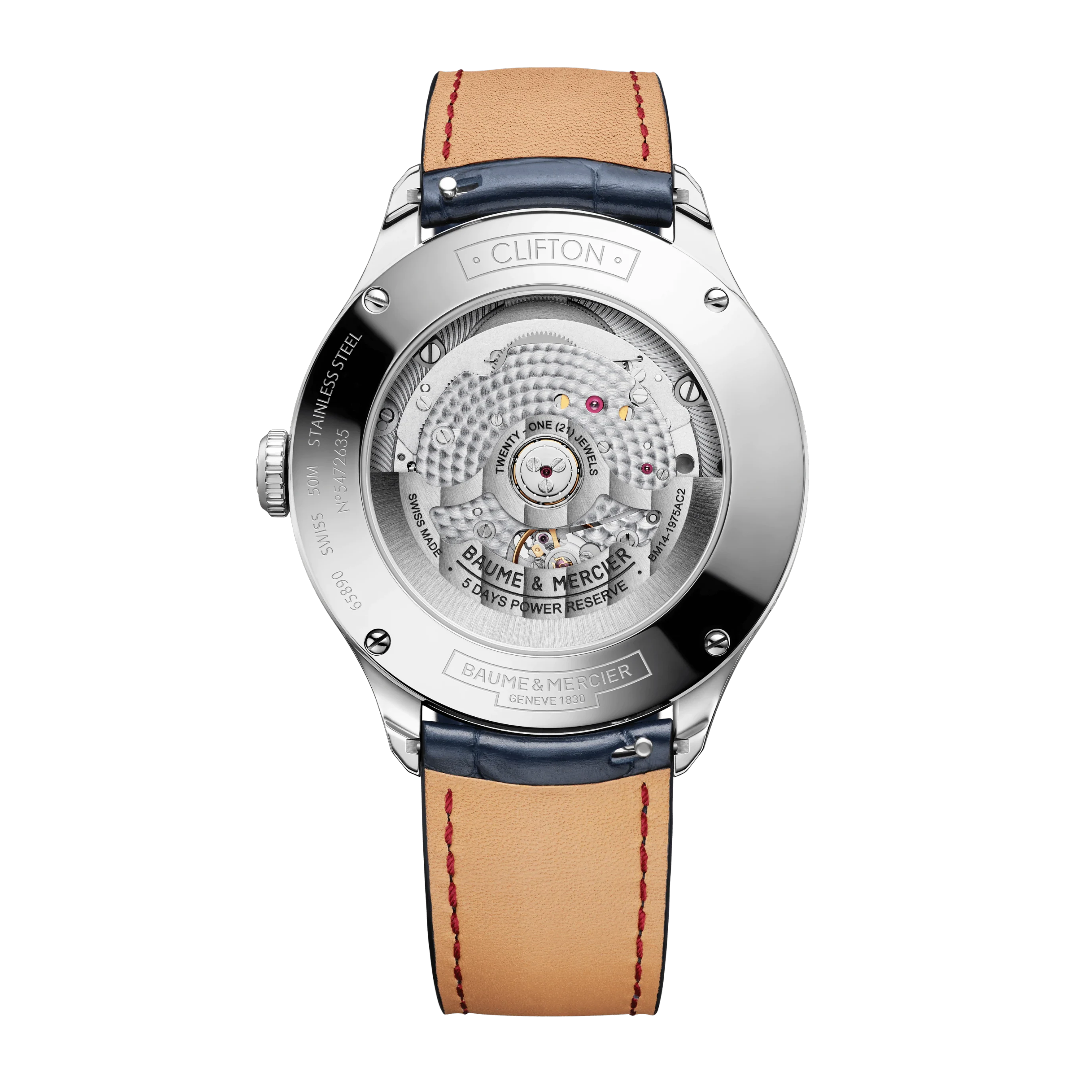 Clifton 10548 - Orologio automatico con fasi lunari, data e giorno