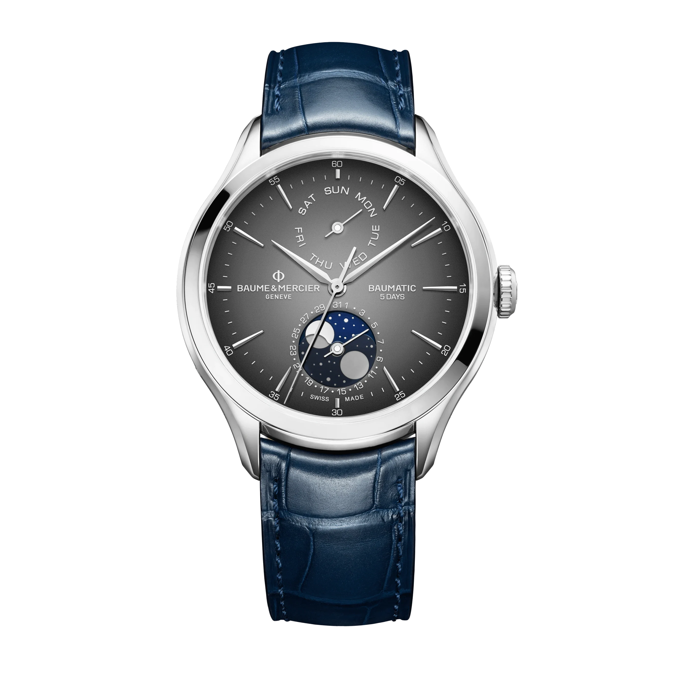 Clifton 10548 - Orologio automatico con fasi lunari, data e giorno
