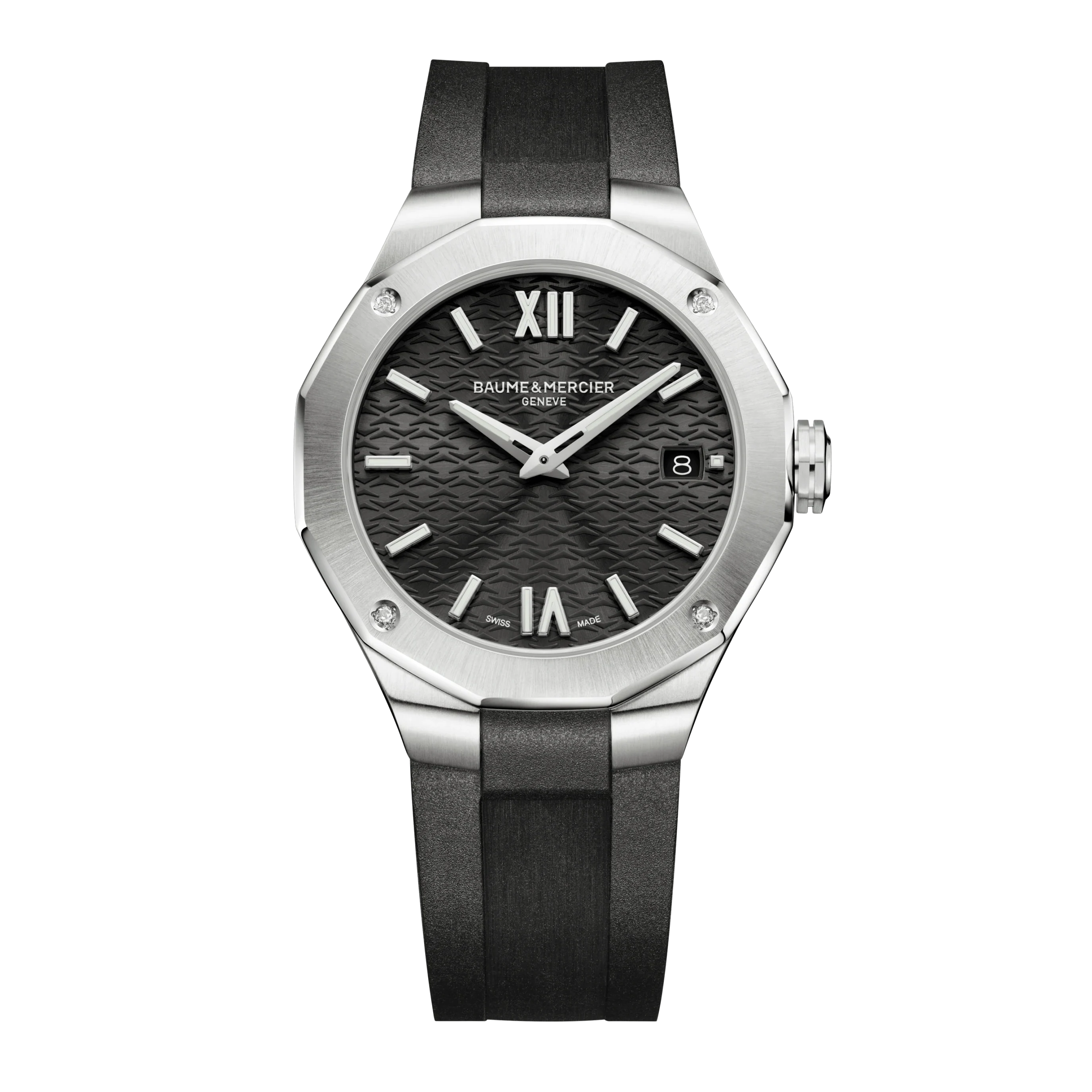 Riviera 10613 - Orologio al quarzo, datario, diamanti - 36 mm