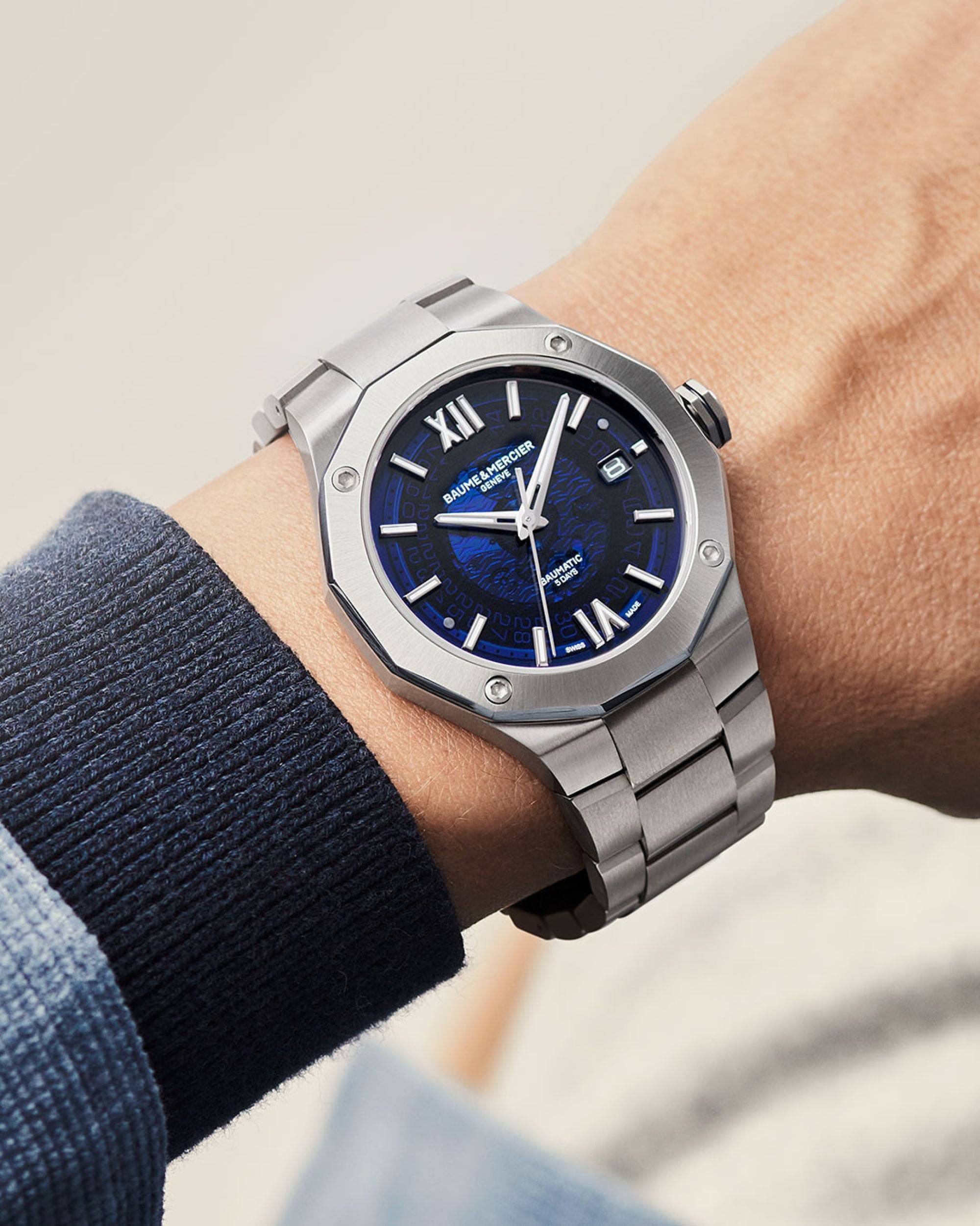 Riviera 10616 - Orologio automatico, datario - 42mm