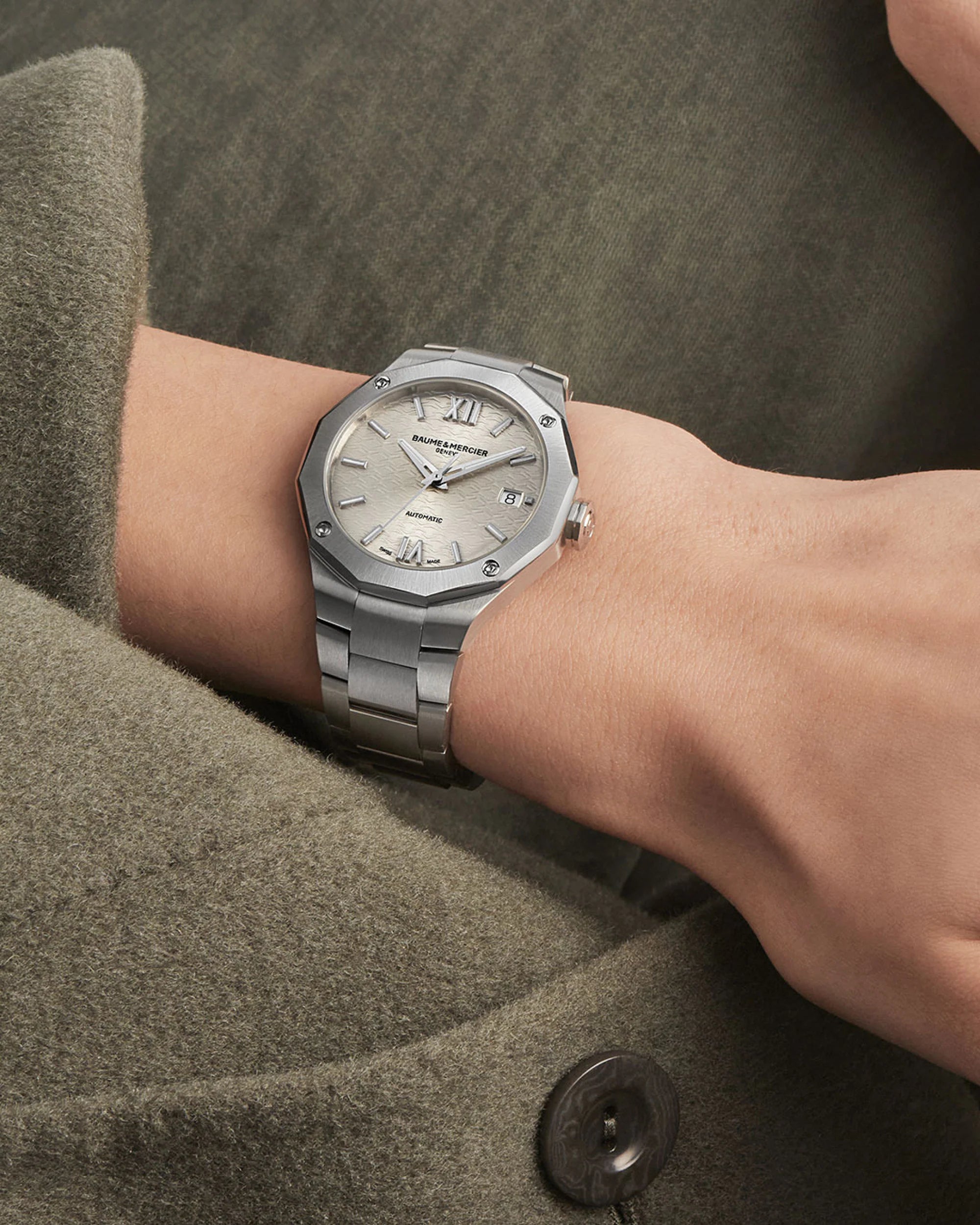 Riviera 10615 - Orologio automatico, datario - 36 mm