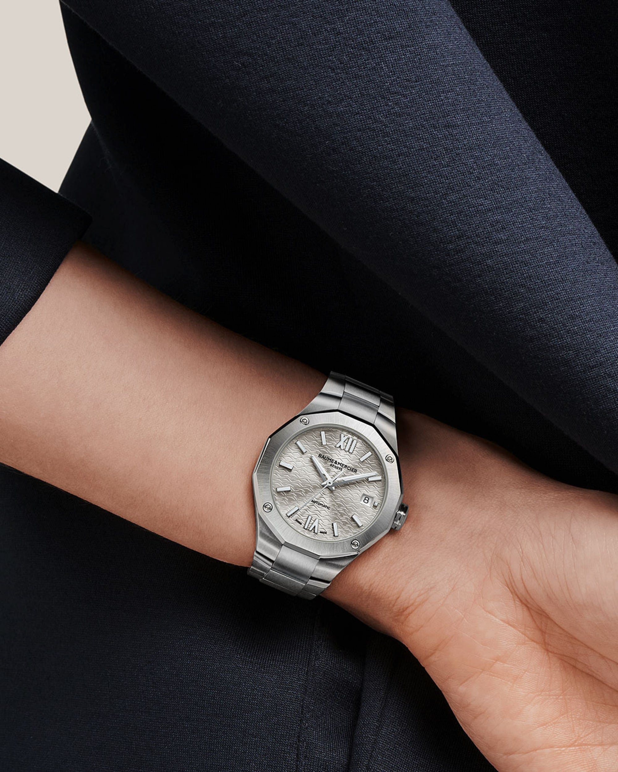 Riviera 10615 - Orologio automatico, datario - 36 mm